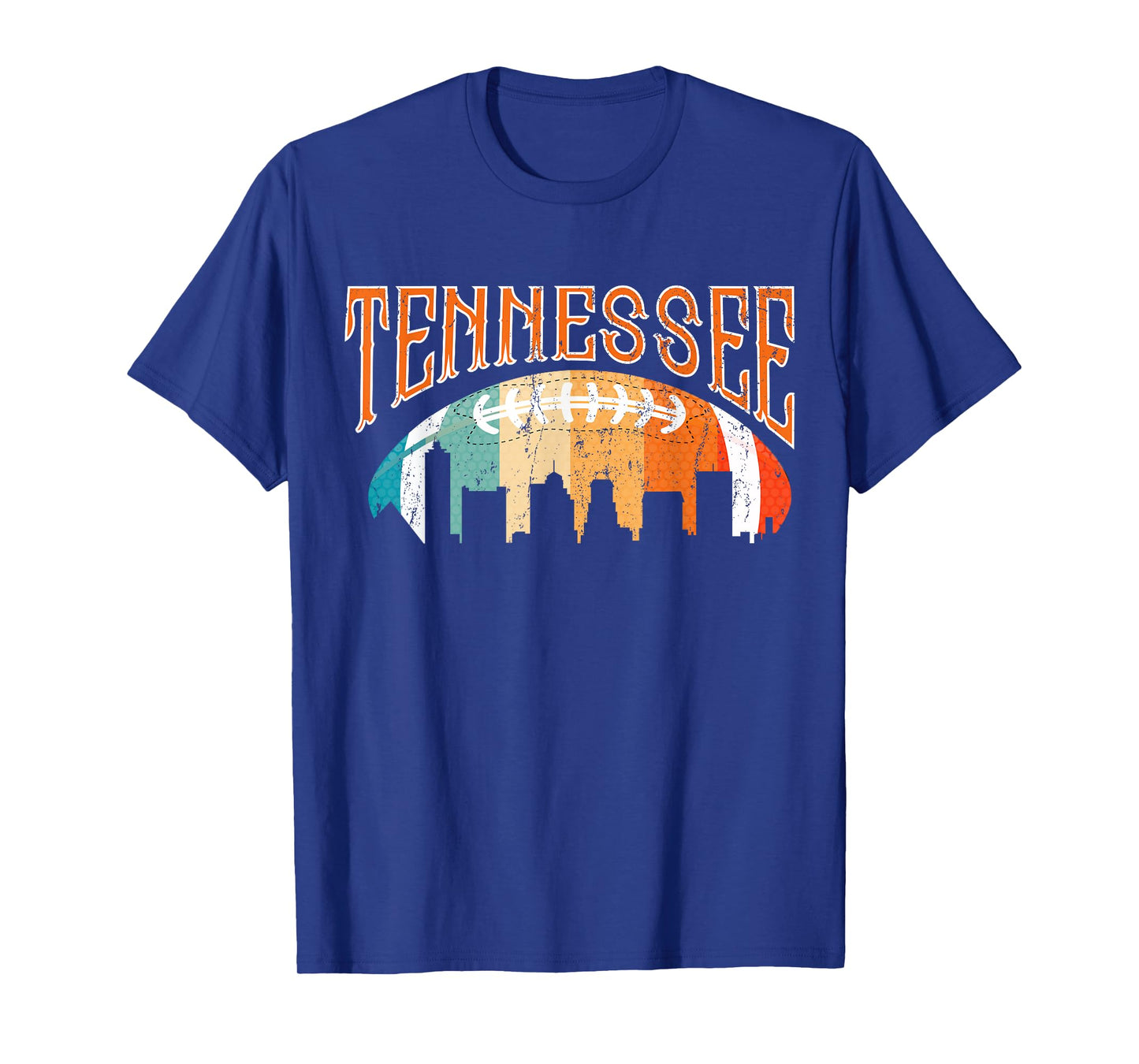 Retro Tennessee Football Fan Vintage City Skyline T-Shirt