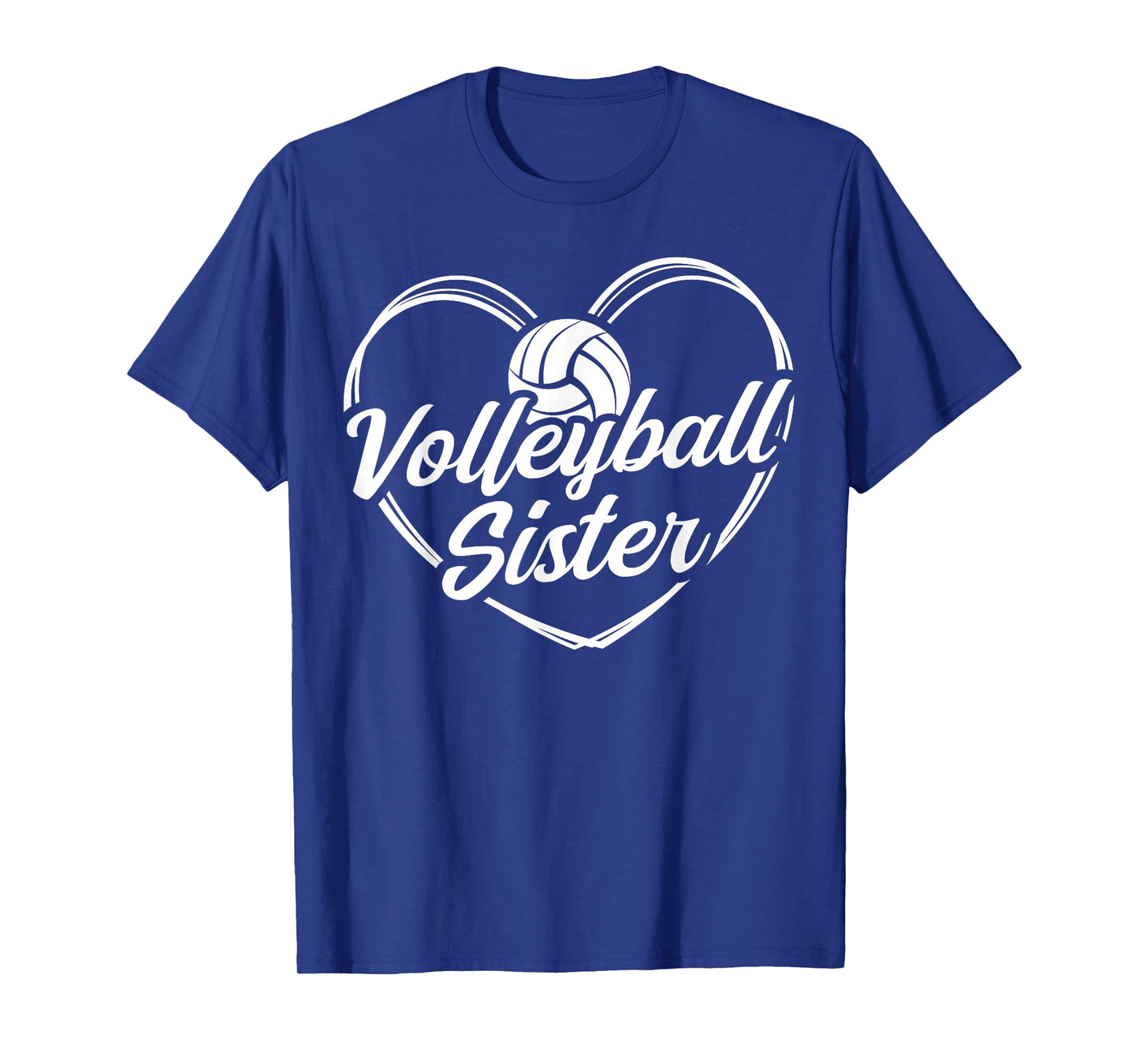 Heart Volleyball Sister T-Shirt