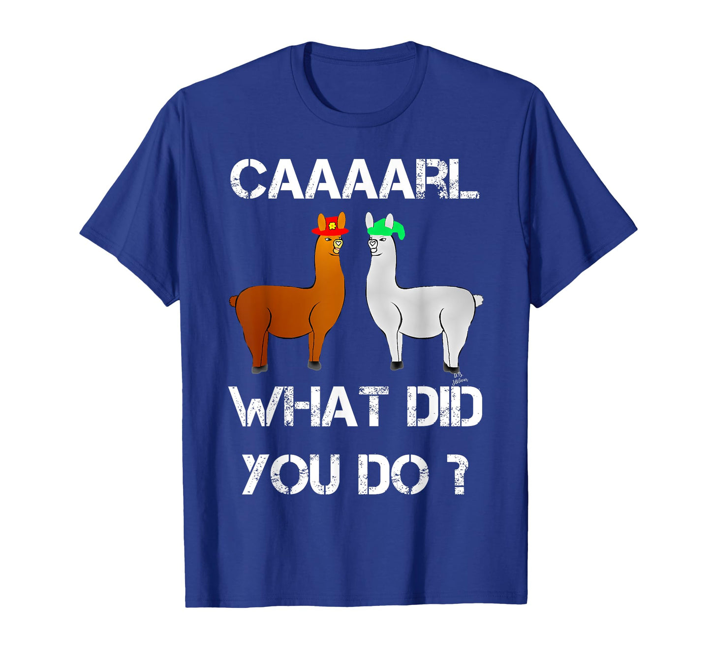 Lamas mit Hütts Karl was du dan? Funny Lama T-Shirt