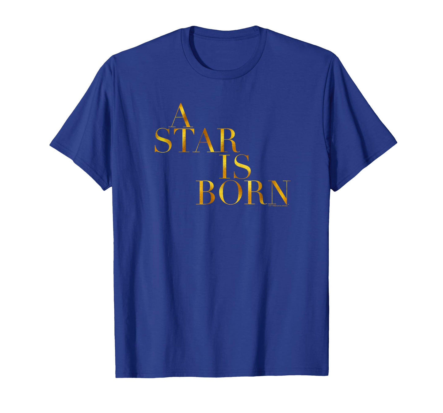 WB100 A Star Is Born Classic Gold Movie Logo T-Shirt