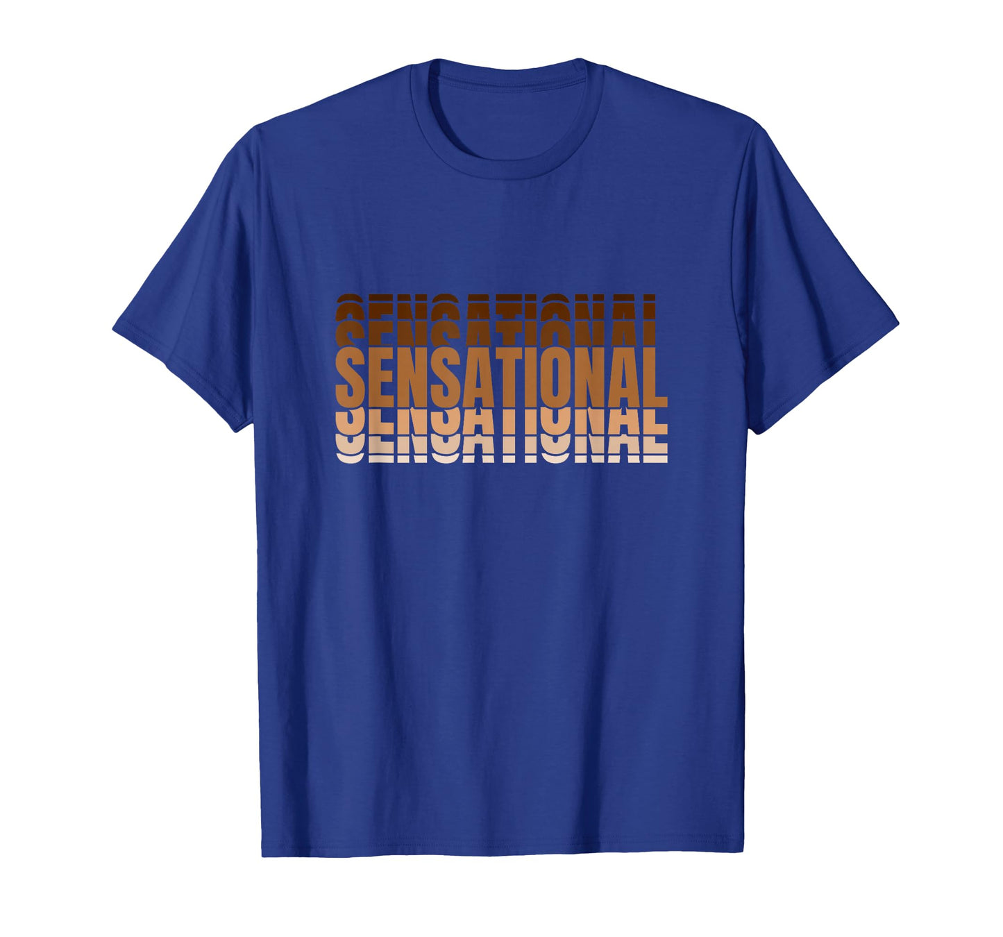 Brown Sensational Brown Color Graphic T-Shirt