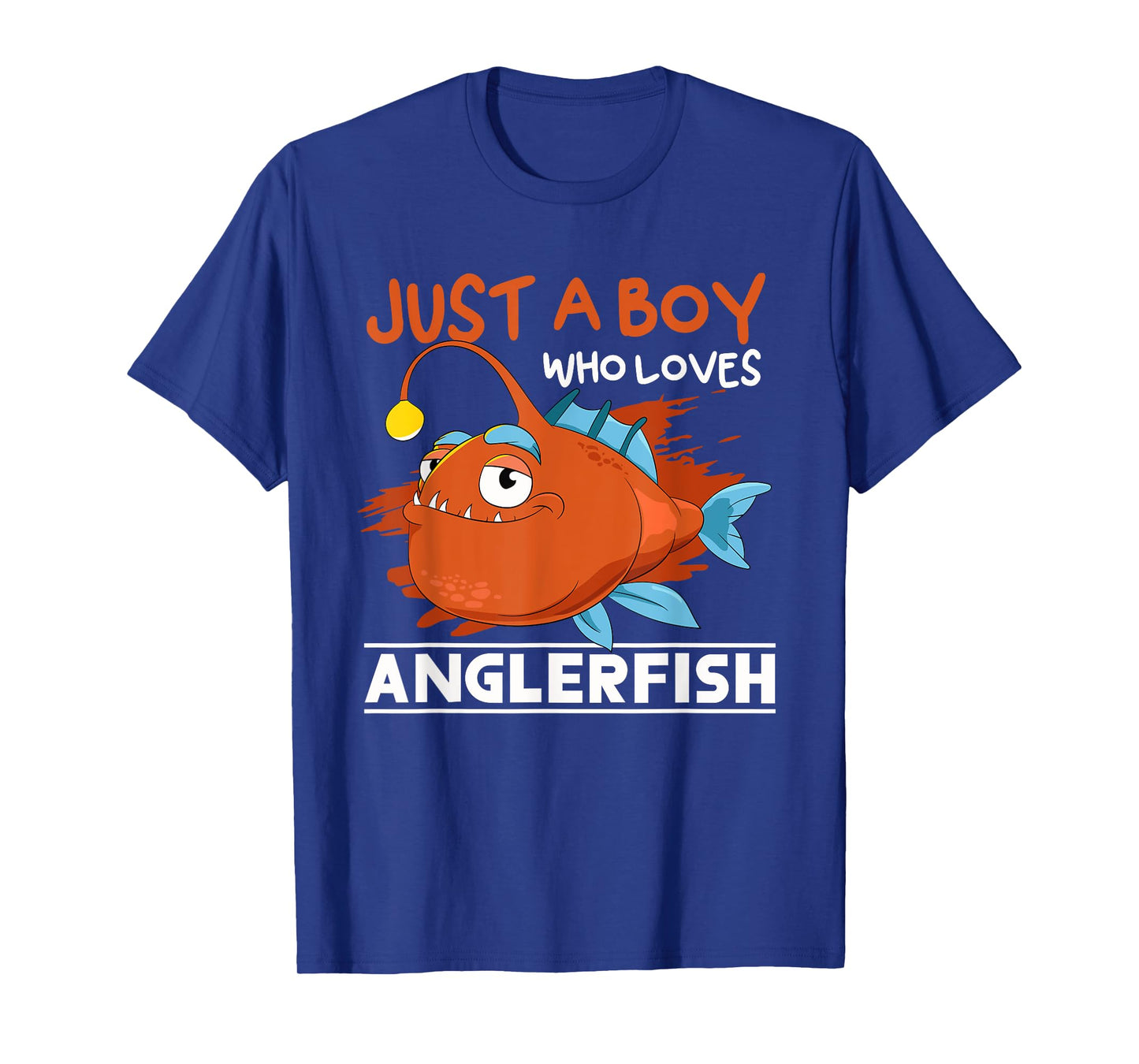 Just A Boy Who Loves Angler Fish Fishing Funny Anglerfish T-Shirt