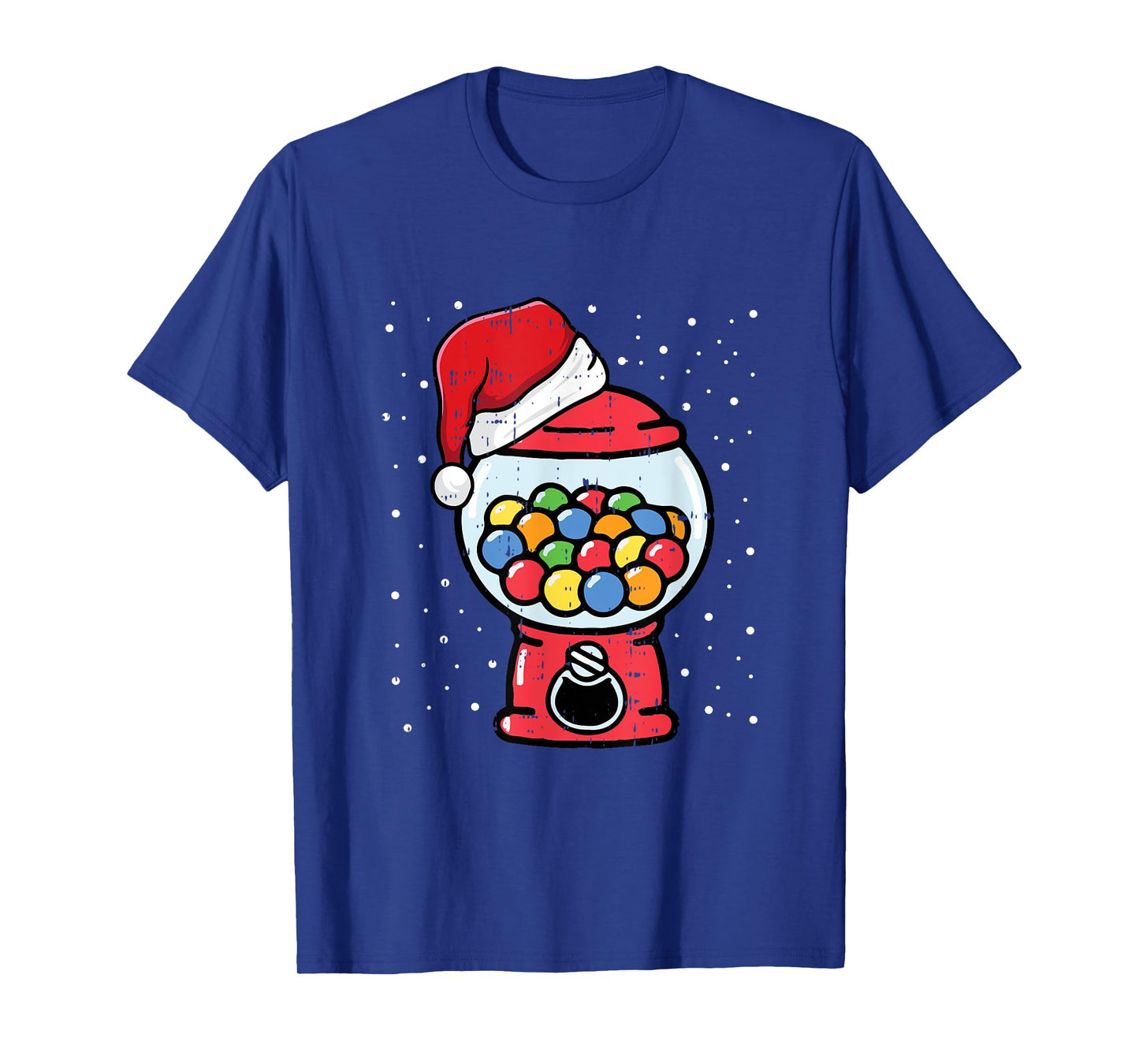Gumball Machine Santa Hat Christmas Pajama X-mas Candy Gum T-Shirt