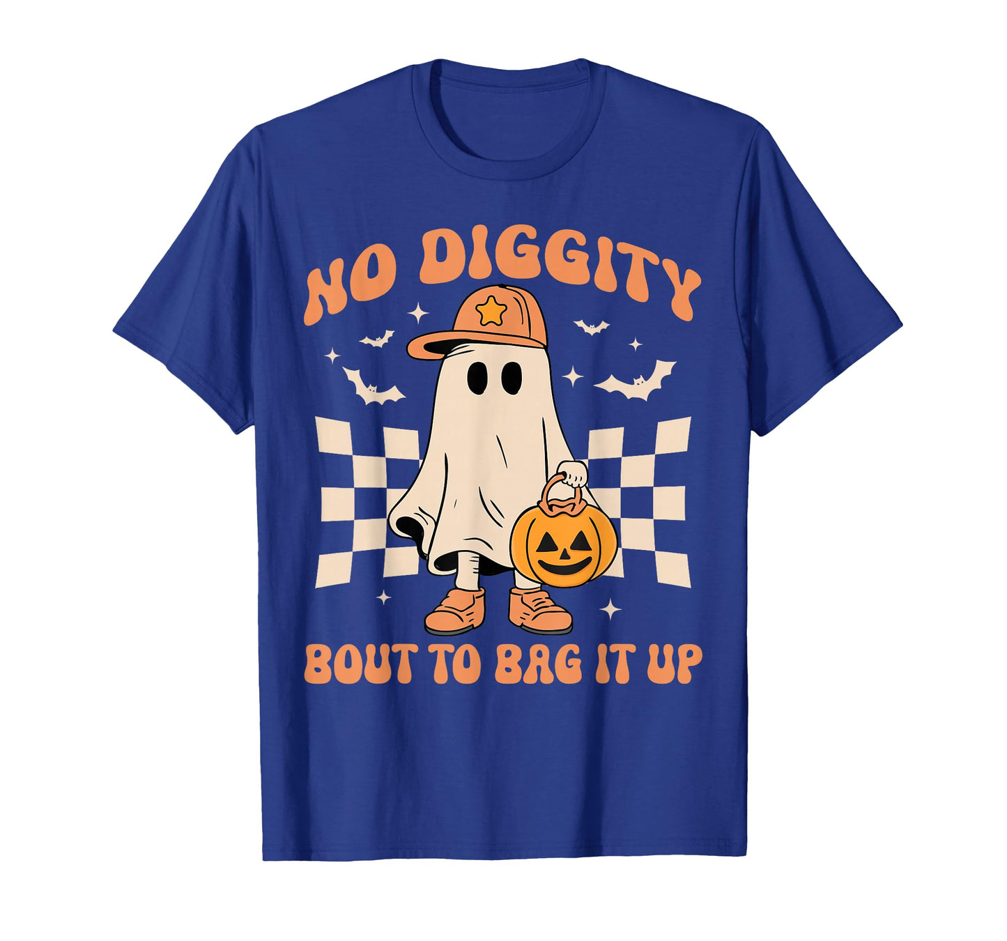 Halloween Ghost No Diggity Bout to Bag it Up Toddler Kids T-Shirt