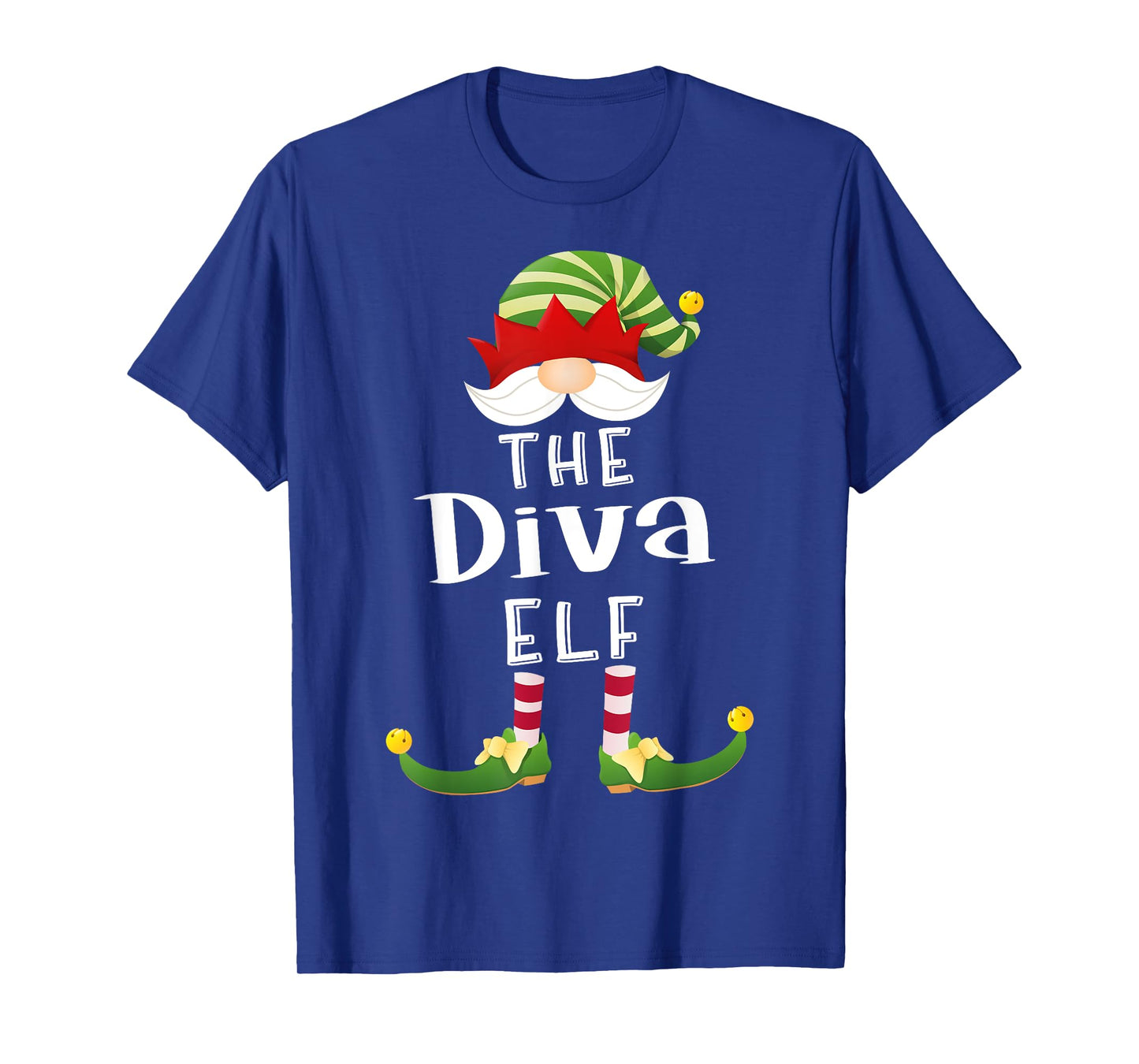 Diva Elf Group Christmas Funny Pajama Party T-Shirt