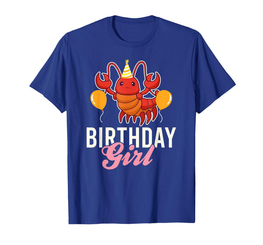 Cute Lobster Birthday Girl T-Shirt