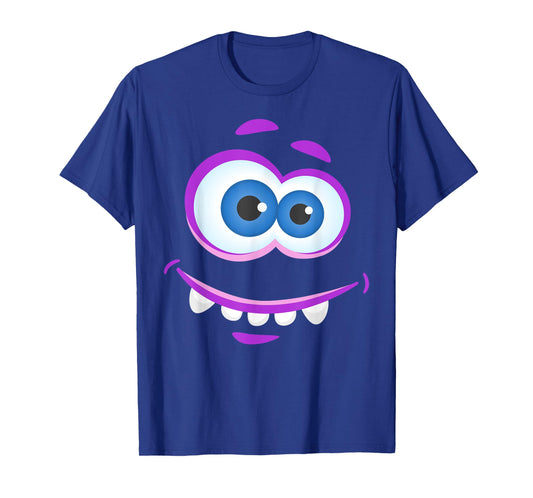 Big Eyes Monster Face Halloween Funny Costume T-Shirt