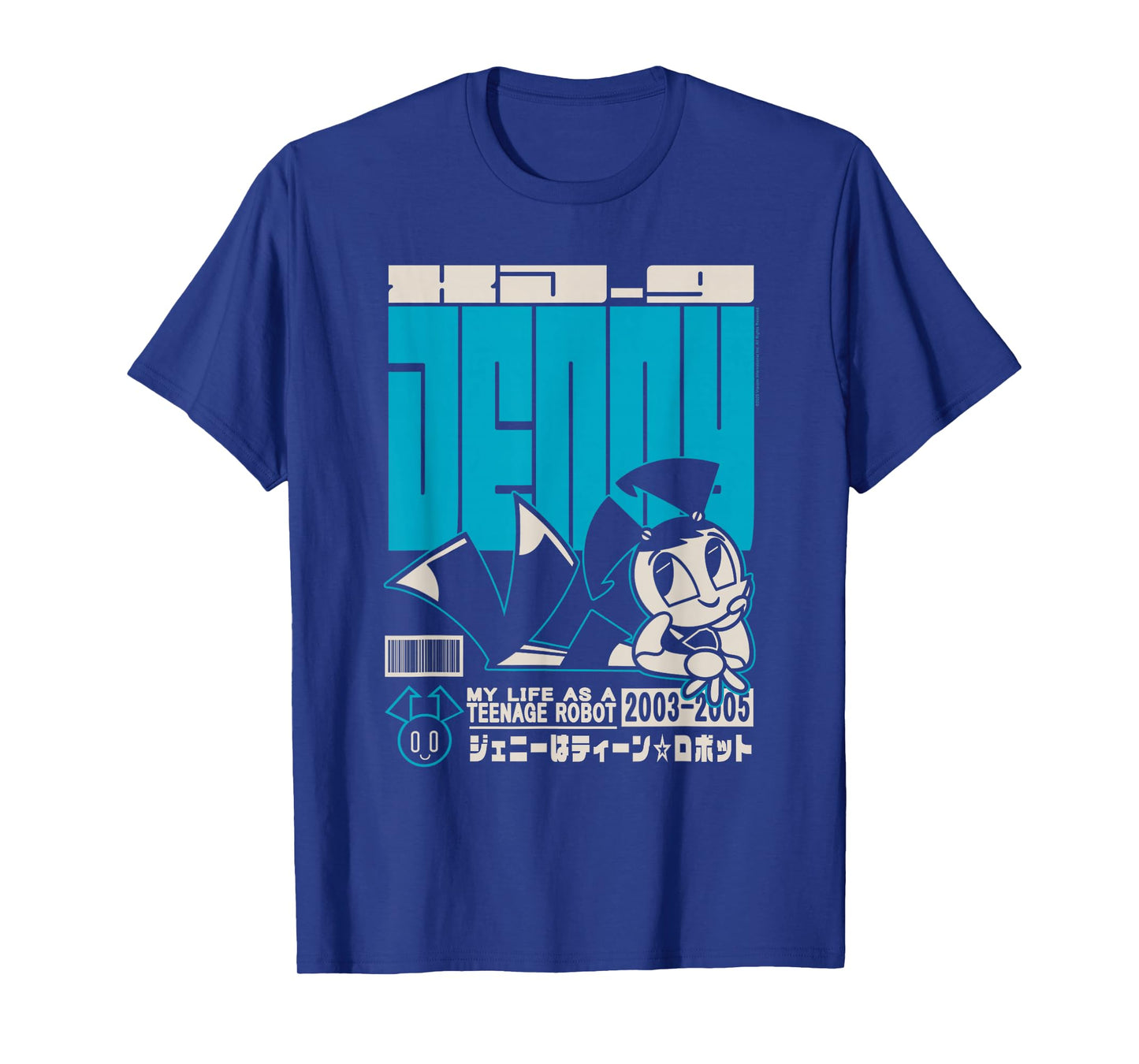 My Life as a Teenage Robot Jenny Cute Kanji Cartoon T-Shirt