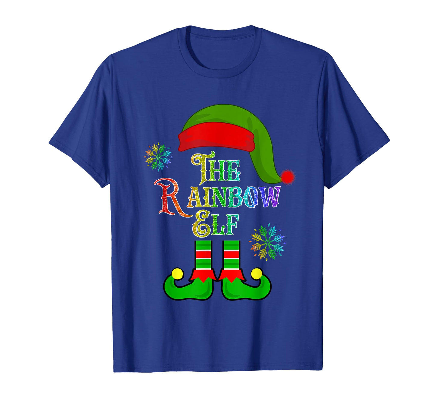 The Rainbow Elf LGBTQ+ Christmas Elf Tee T-Shirt