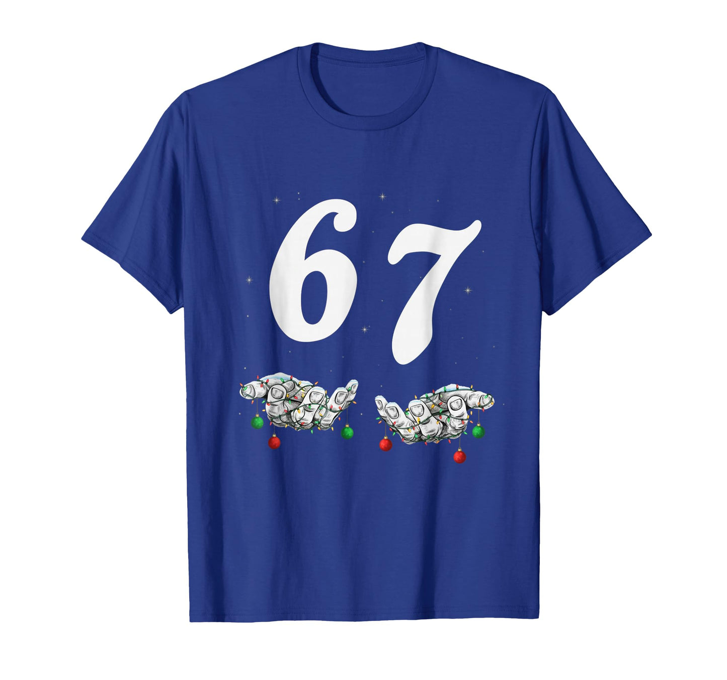 Funny Six Seven 67 Meme 67 Christmas Holiday Women Kids Xmas T-Shirt