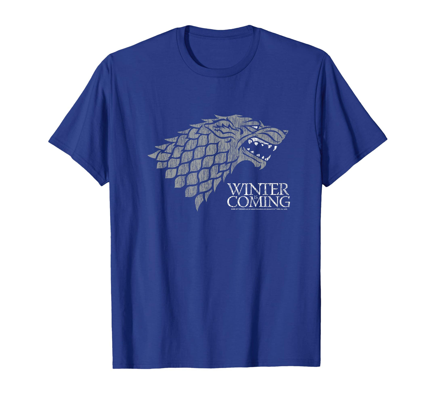 Game of Thrones Startk Winter is Coming on Black T-Shirt