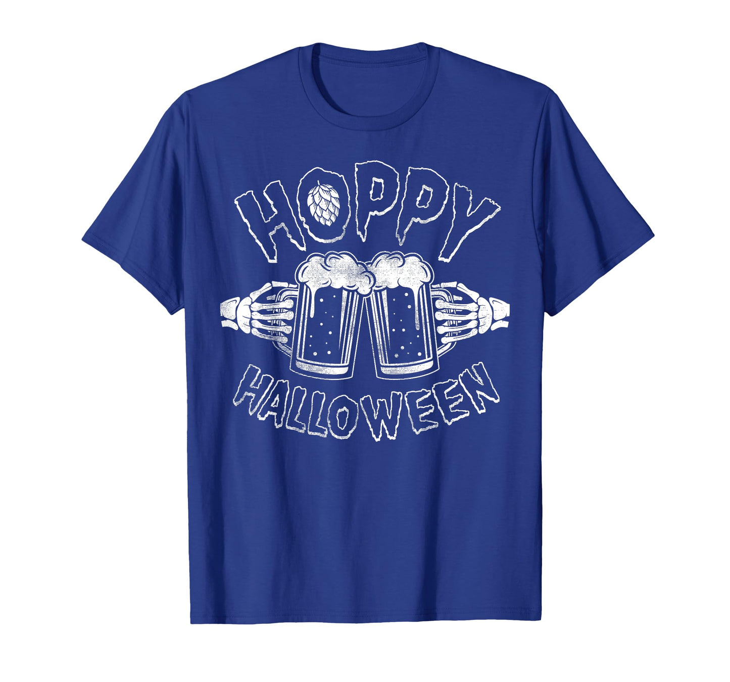 Hoppy Halloween Beer Mugs Skeleton T-Shirt