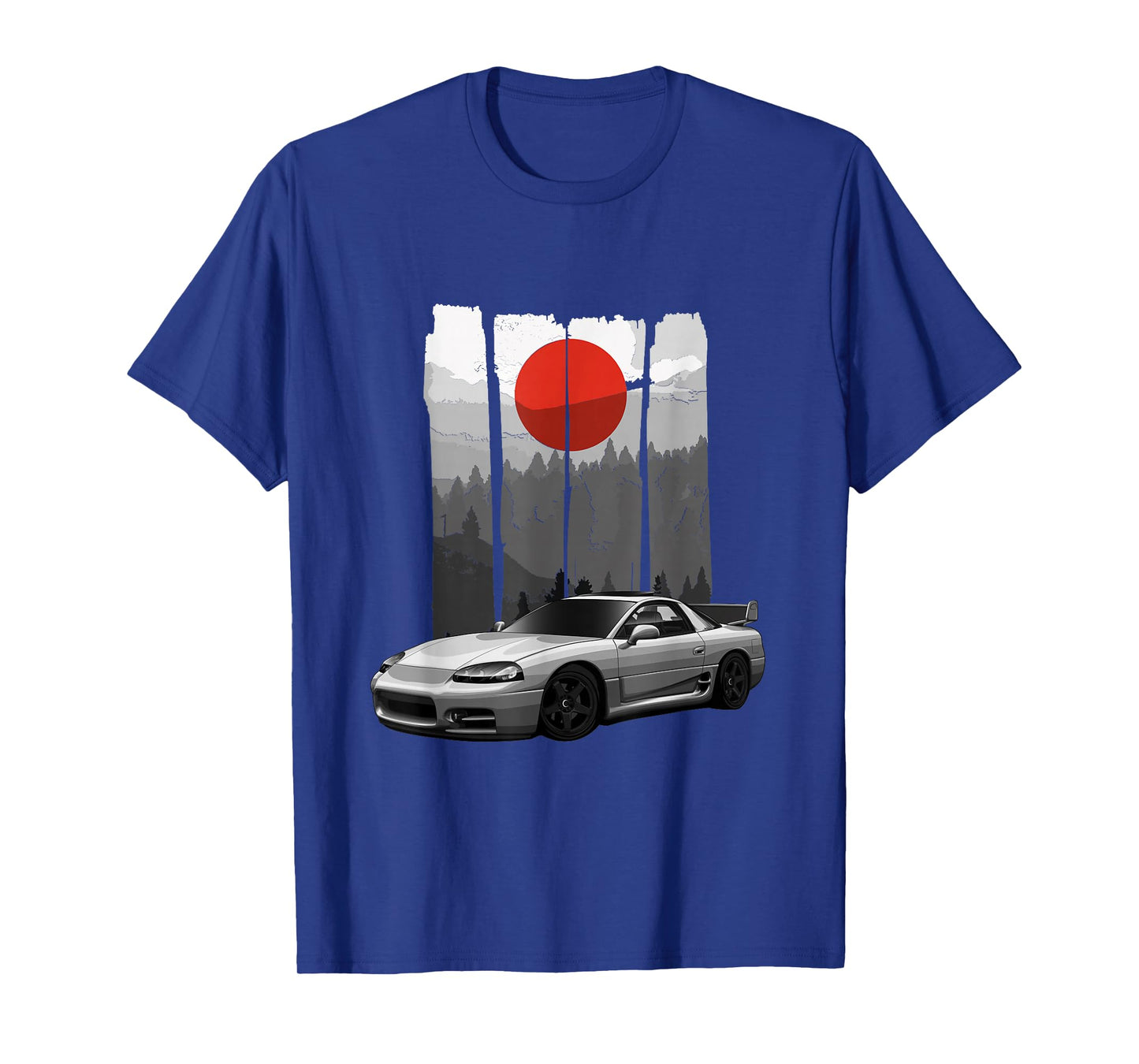 Fast Car and Tuning Stuff JDM 3000GT Car Tuning Japan Rising Sun Drift T-Shirt