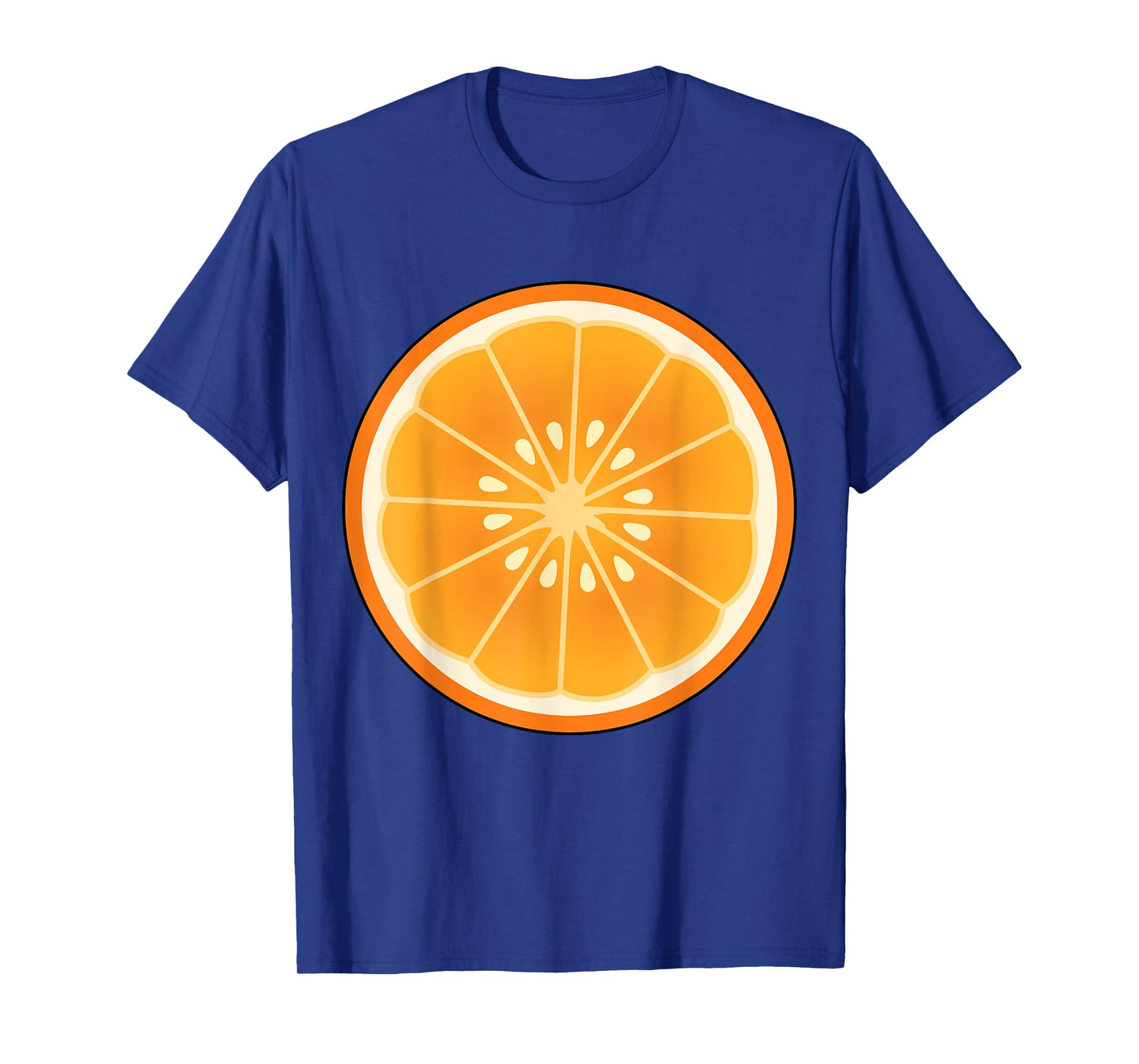 Big Orange Sliced Costume Cute Easy Fruit Halloween Gift T-Shirt