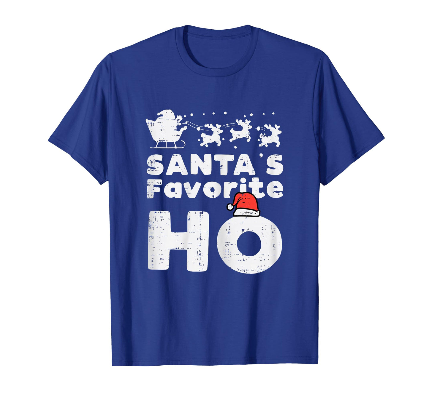 Santas Favorite Funny Naughty Christmas Xmas Adult Women T-Shirt