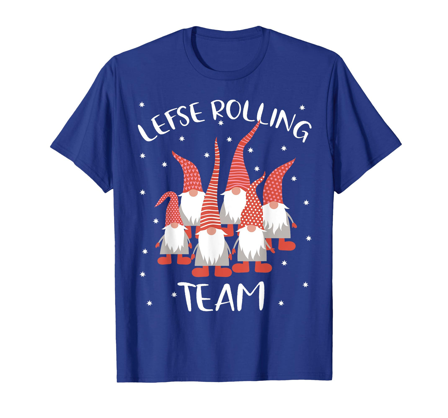 Lefse Rolling Team God Jul Gnome Tomte Xmas Santa Christmas T-Shirt
