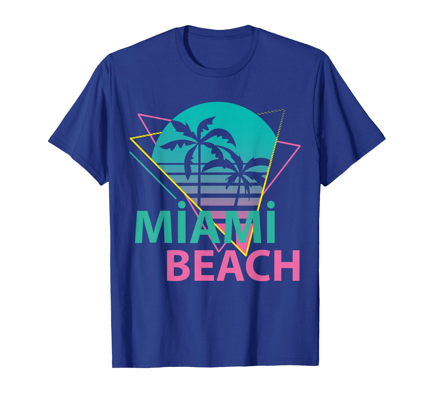 Miami Beach Florida Proud Floridian Retro Palms Trees T-Shirt