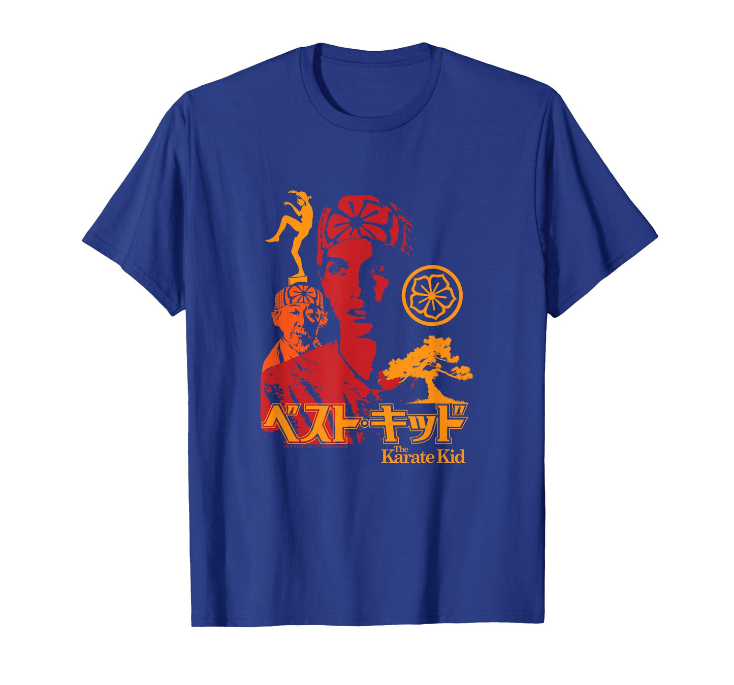 The Karate Kid Iconic Red Orange Yellow Collage Movie T-Shirt