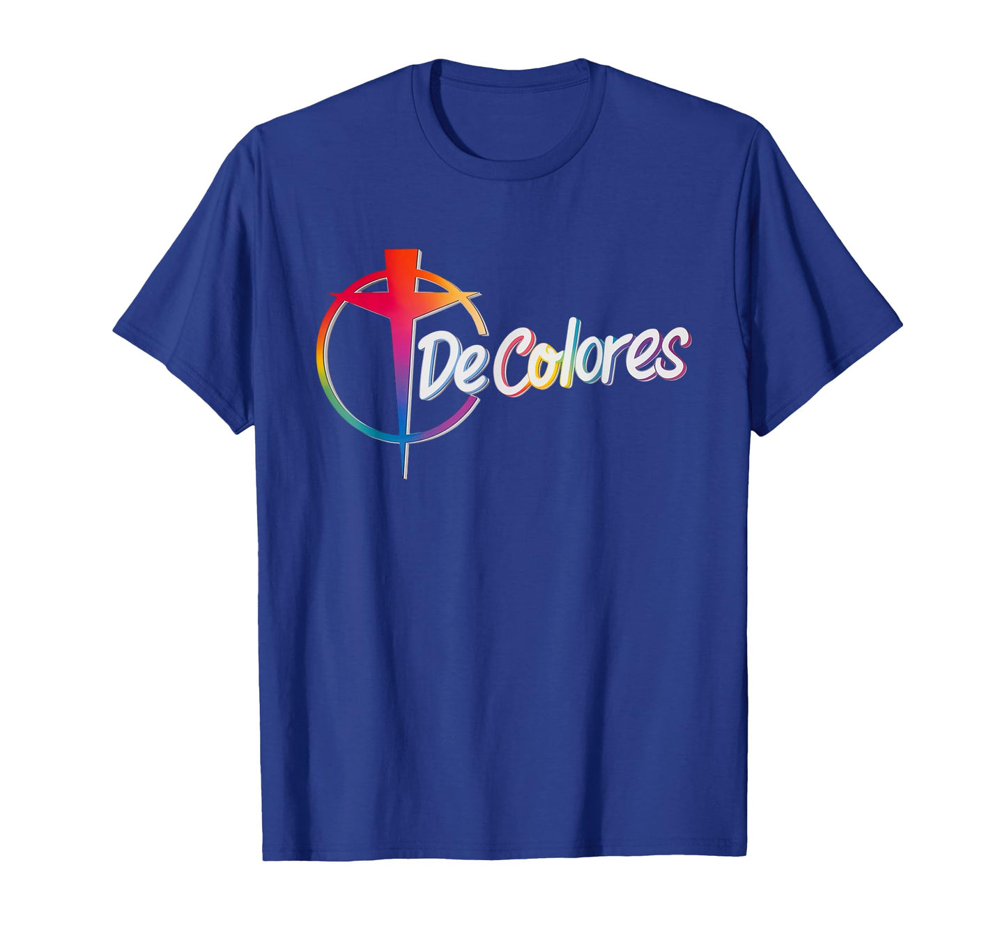 DeColores Cursillo Rainbow Rooster Catholic T-Shirt