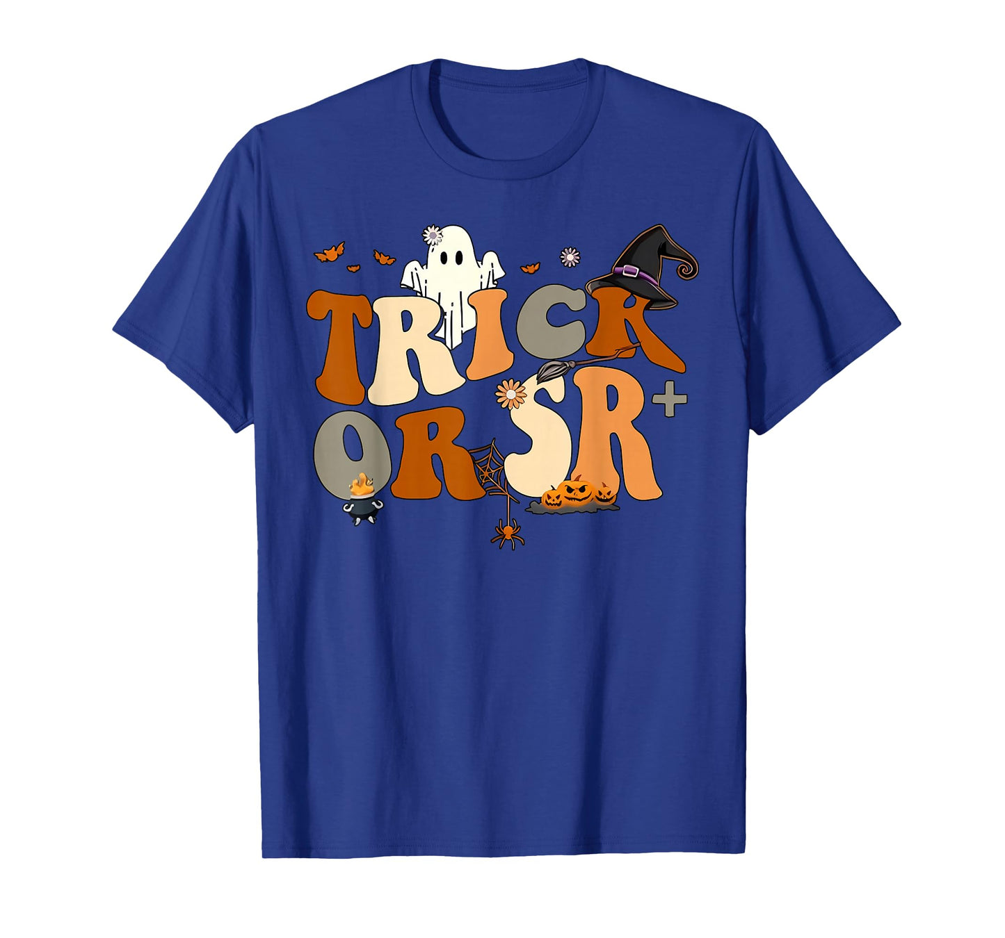 Trick Or SR+ ABA Ghost Halloween Applied Behavior Analysis T-Shirt