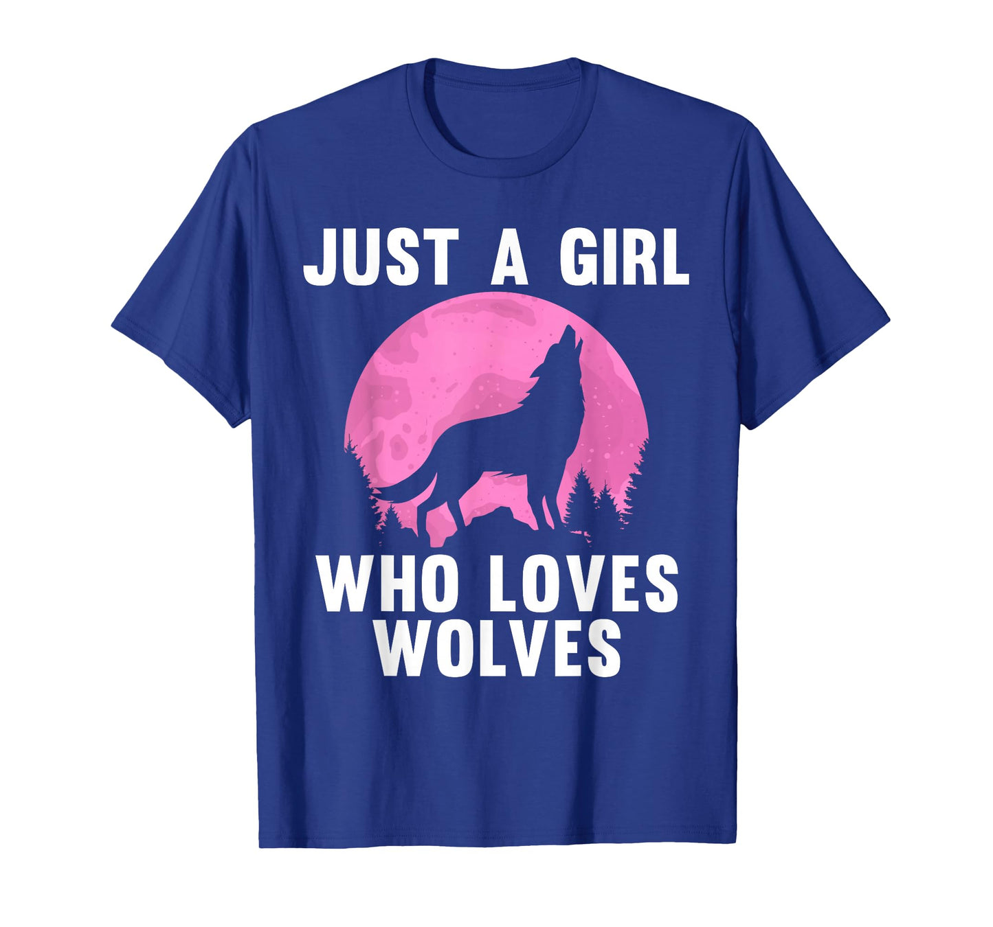 Cute Wolf Art for Women Girls Howling Wolves Wolf Lover T-Shirt