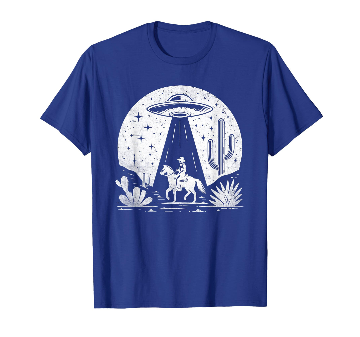 UFO Western Retro Vintage Cowboy Western Rodeo Howdy Alien T-Shirt
