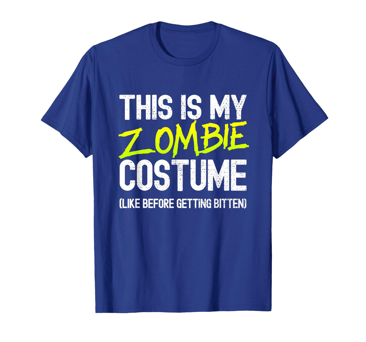 Zombie Costume Funny Easy Lazy Zombie Halloween Costume T-Shirt