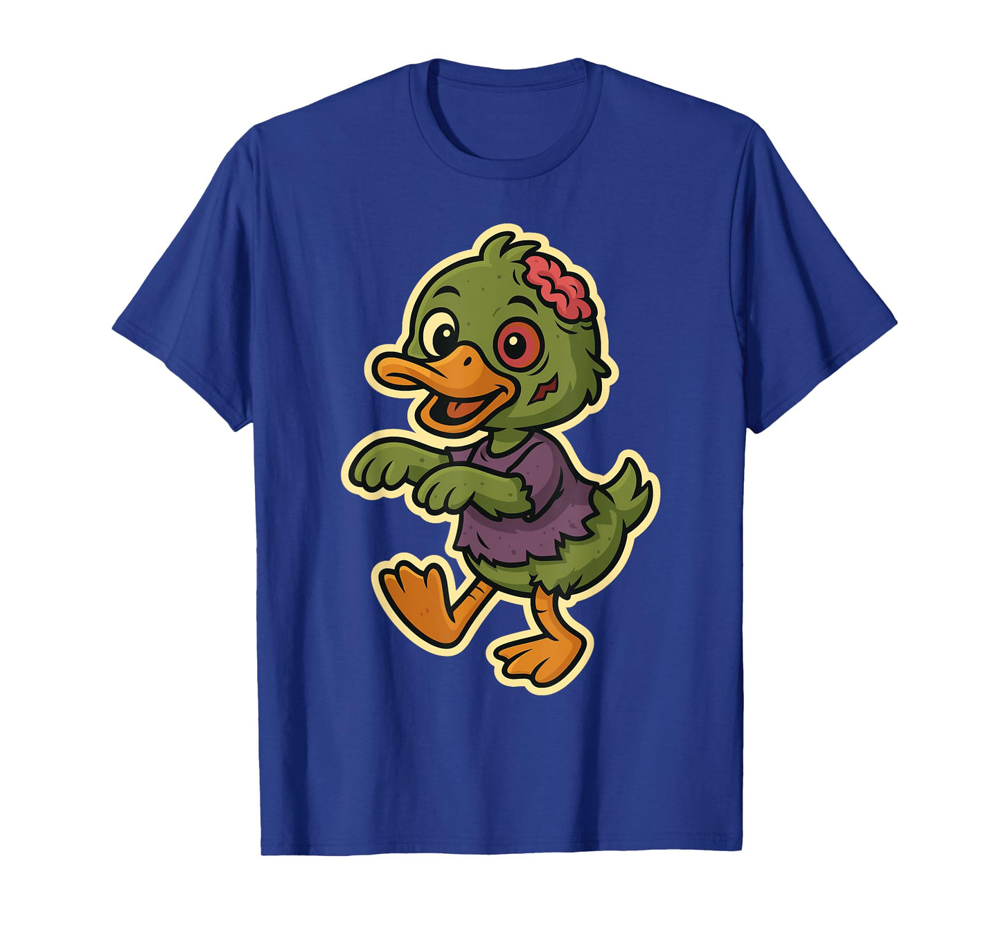 Funny Duck in Zombie Costume for Kids Boys Girls Halloween T-Shirt