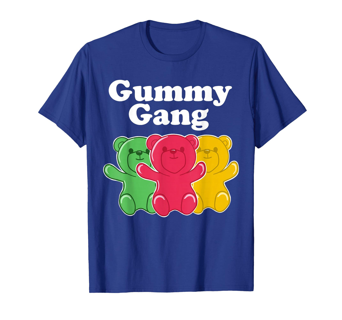 Miftees Kids Unisex Black Cotton 60% Polyester 40% Funny Gummy Bear T-Shirt