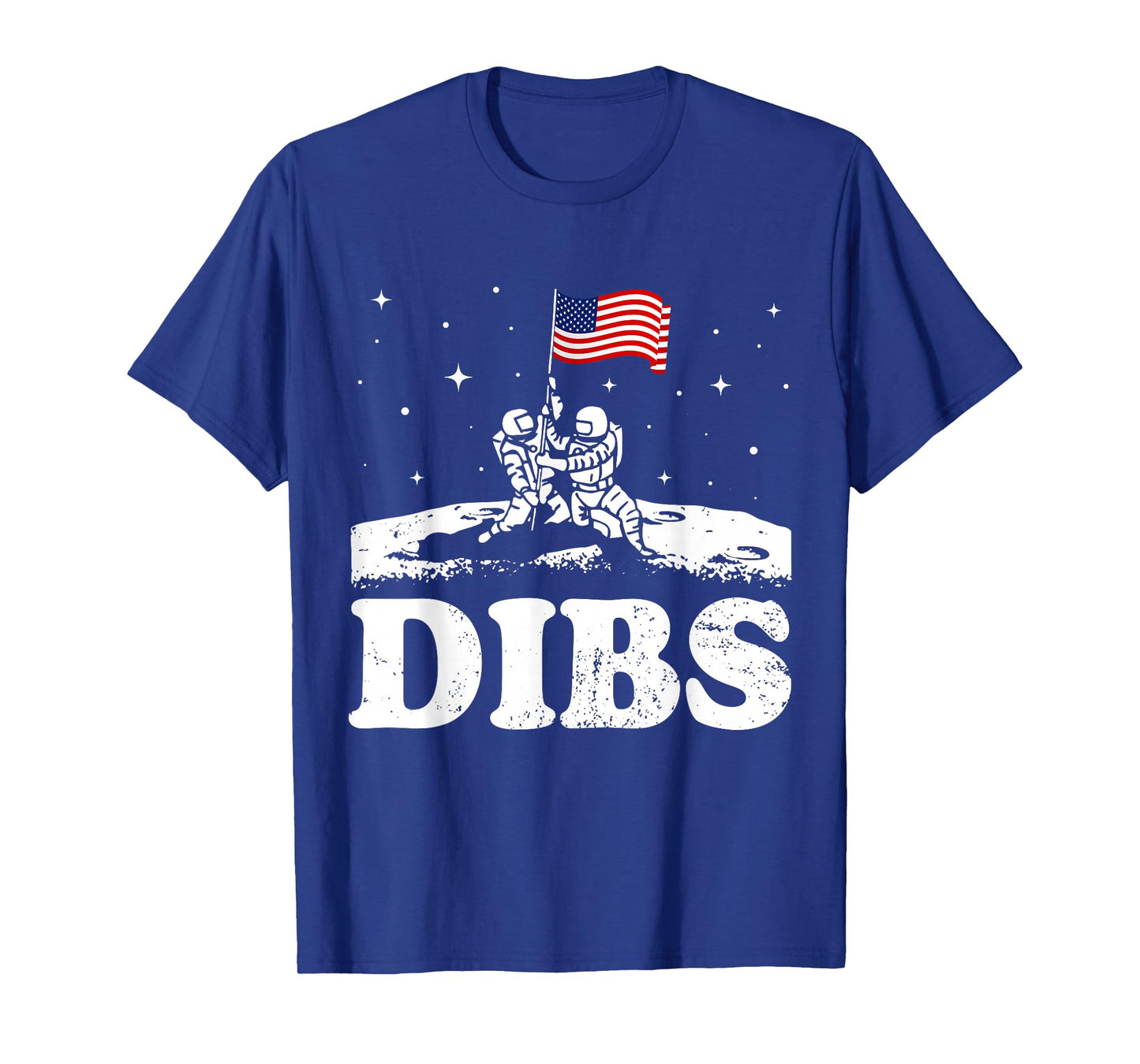 Funny Moon Landing Dibs Astronaut Patriotic T-Shirt