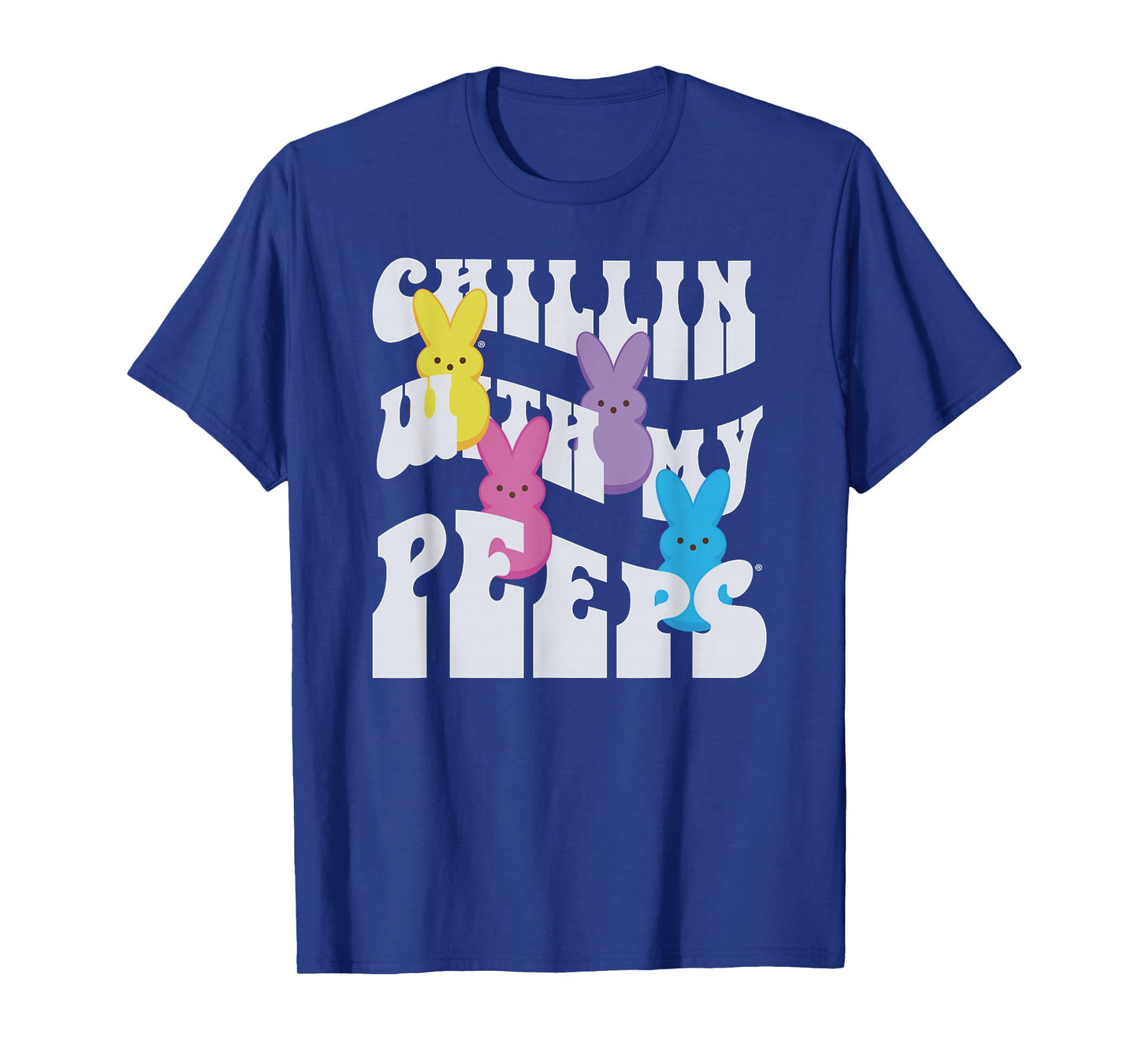 Peeps Easter Chillin' With My Peeps Groovy Group T-Shirt