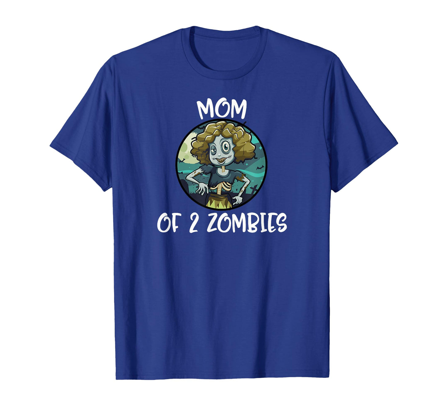 Mother's Day Mom Of 2 Zombies Women Gift T-Shirt