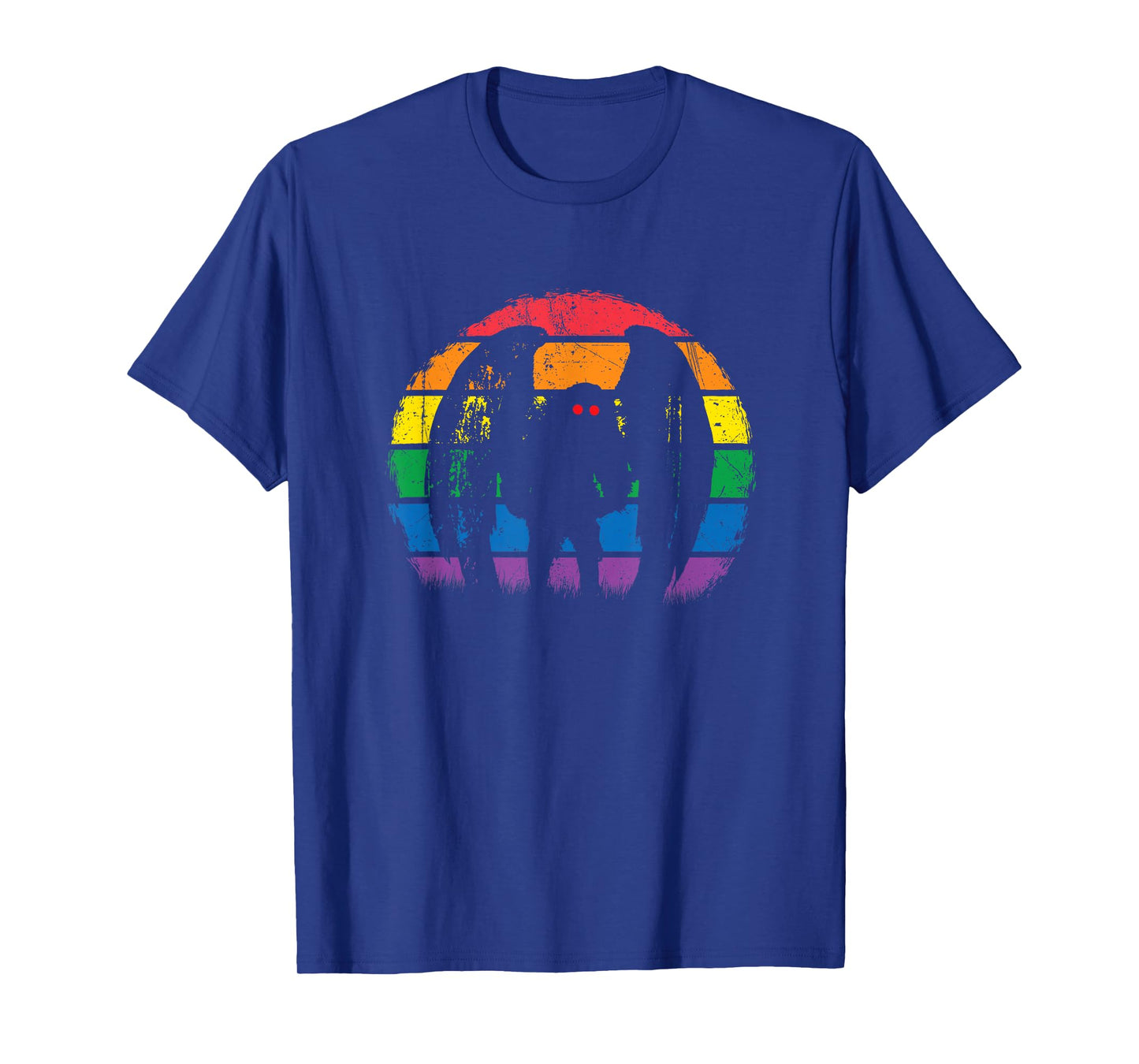 Mothman - Retro Rainbow, Colorful Cryptid T-Shirt