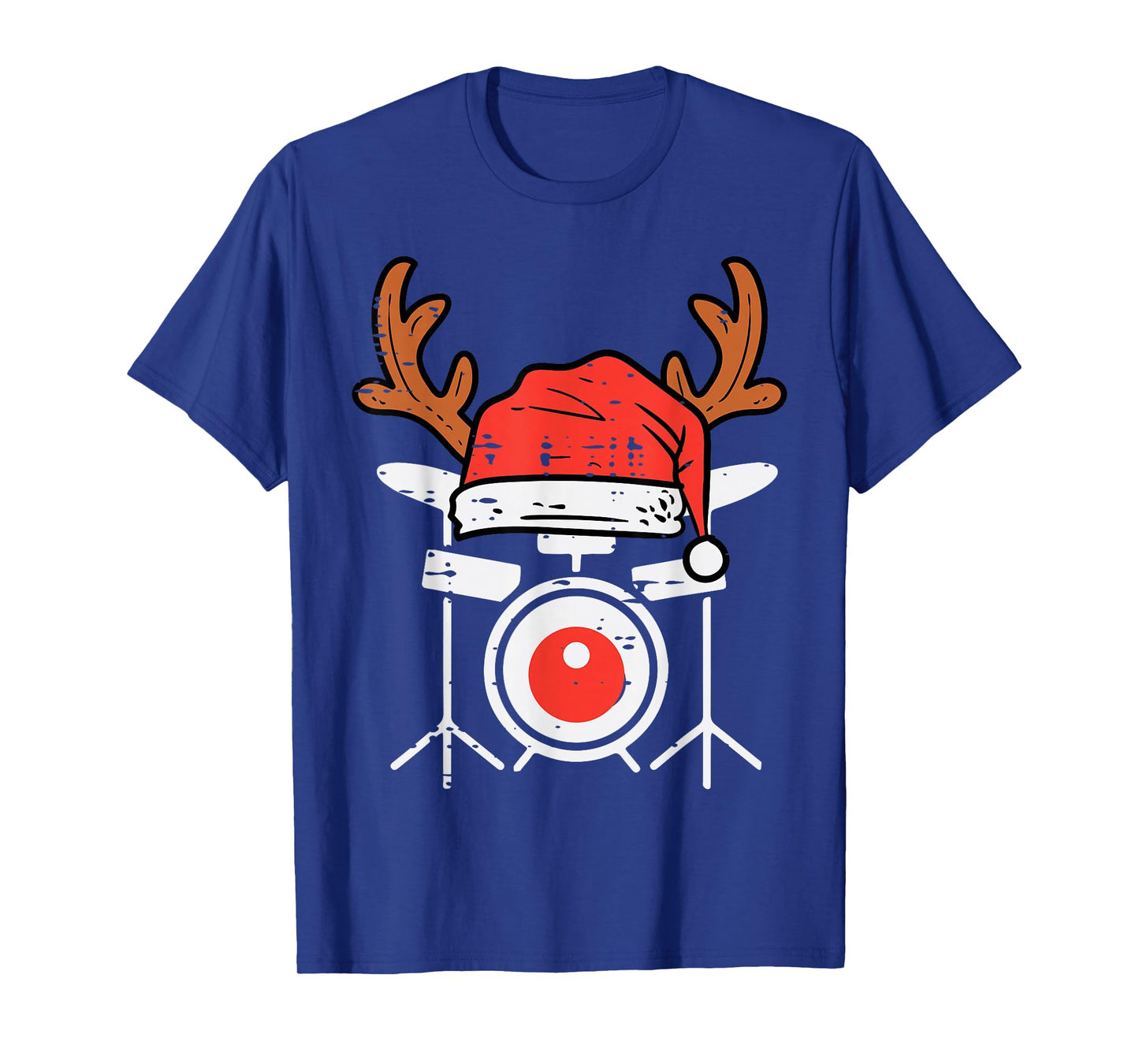 Drums Christmas Music Instrument Band Drummer Rock Xmas T-Shirt