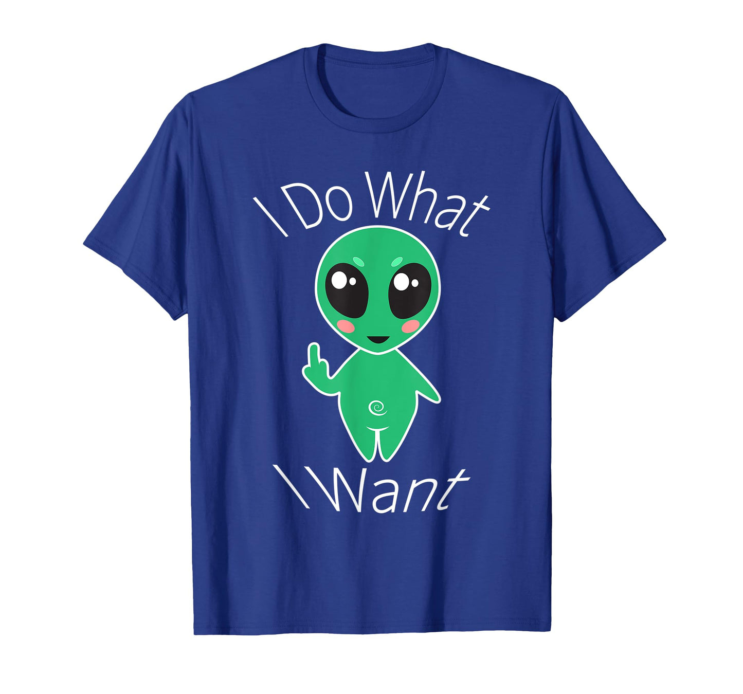 This Alien does what it wants cute alien flipping bird T-Shirt