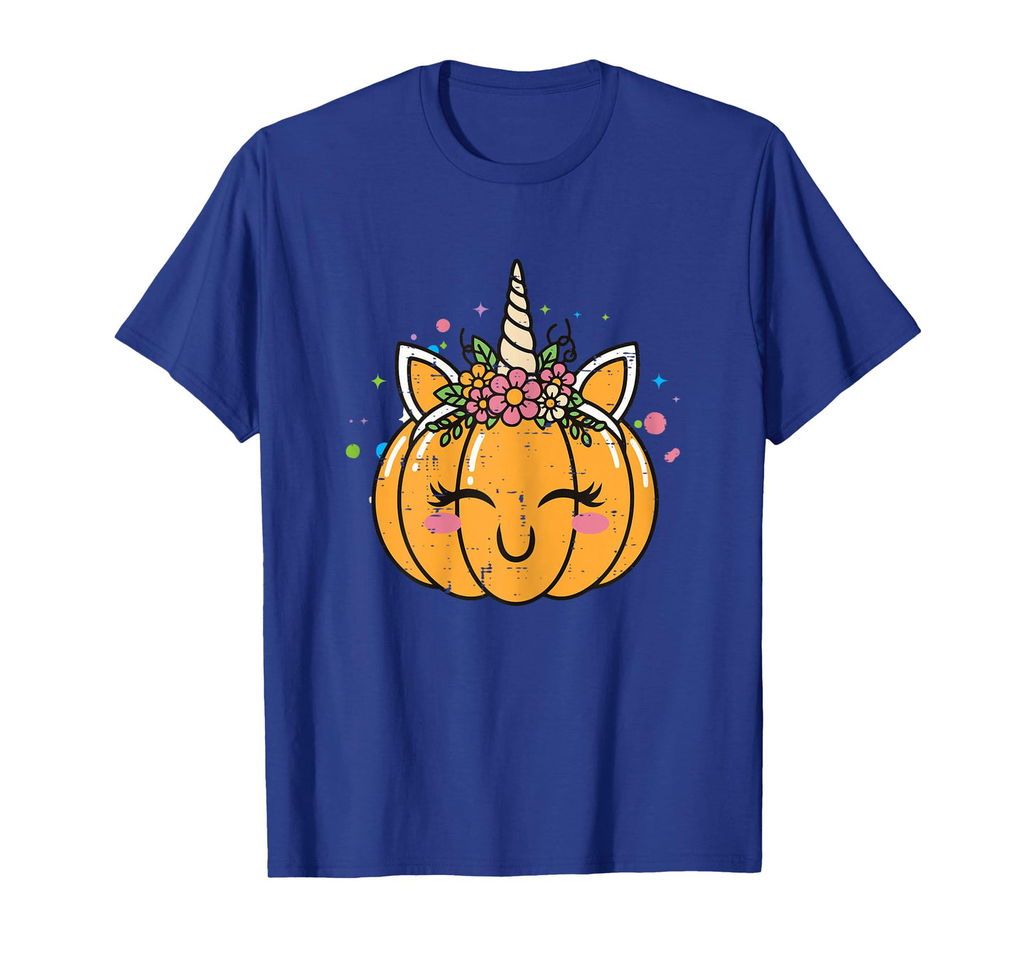 Halloween Pumpkin Unicorn Costume Girls Kids Toddler Women T-Shirt