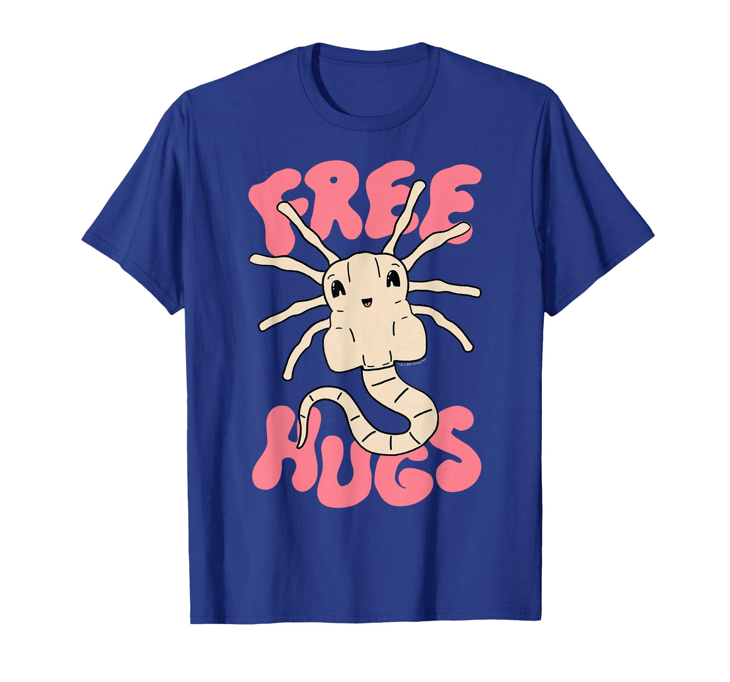 Aliens Cute Facehuggers Free Hugs Big Chest Poster T-Shirt