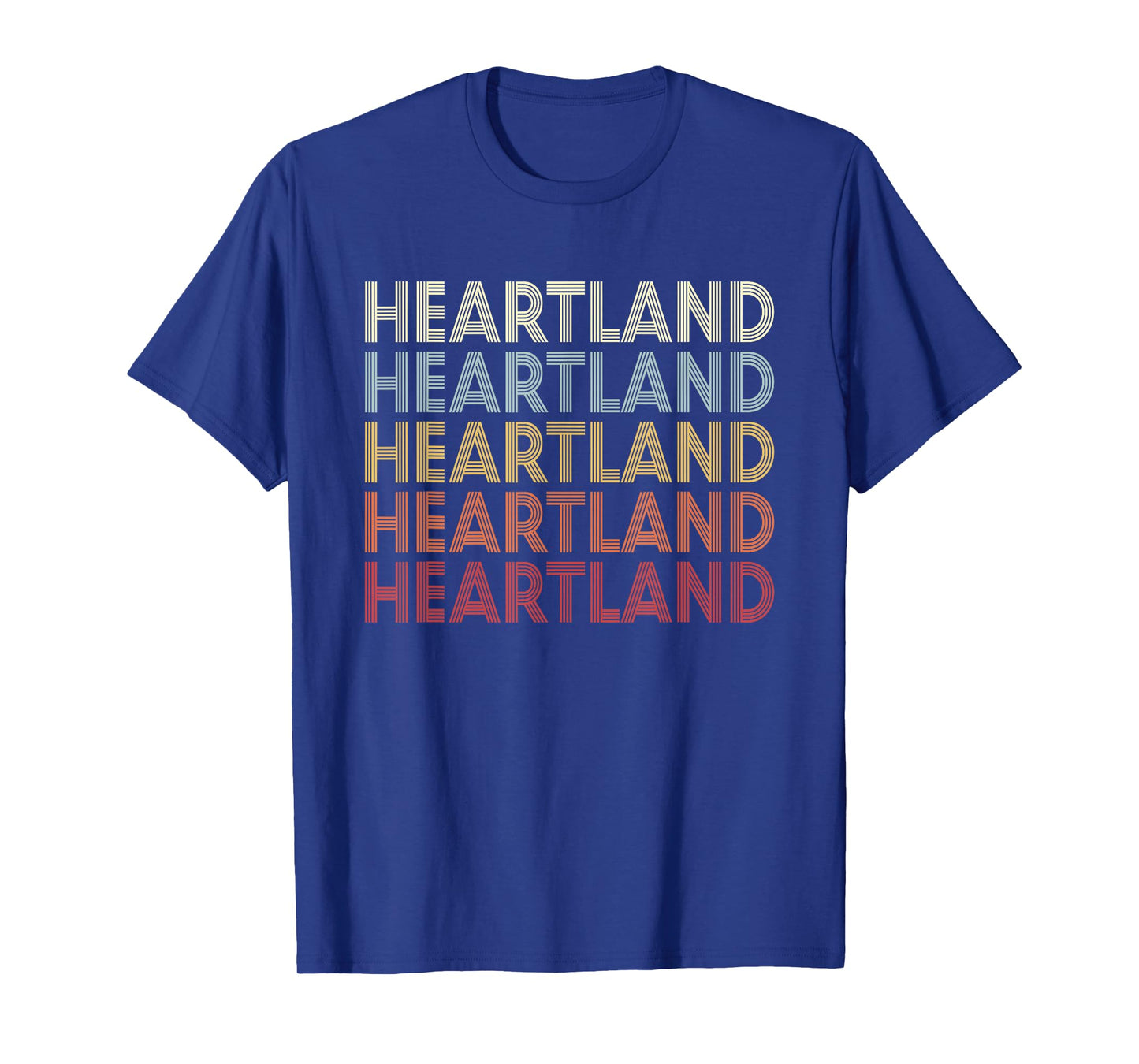 Heartland Texas Heartland TX Vintage Text T-Shirt - Black - Women's Small - Cotton Blend - Short Sleeve - Classic Fit - Unisex - Novelty T-Shirt