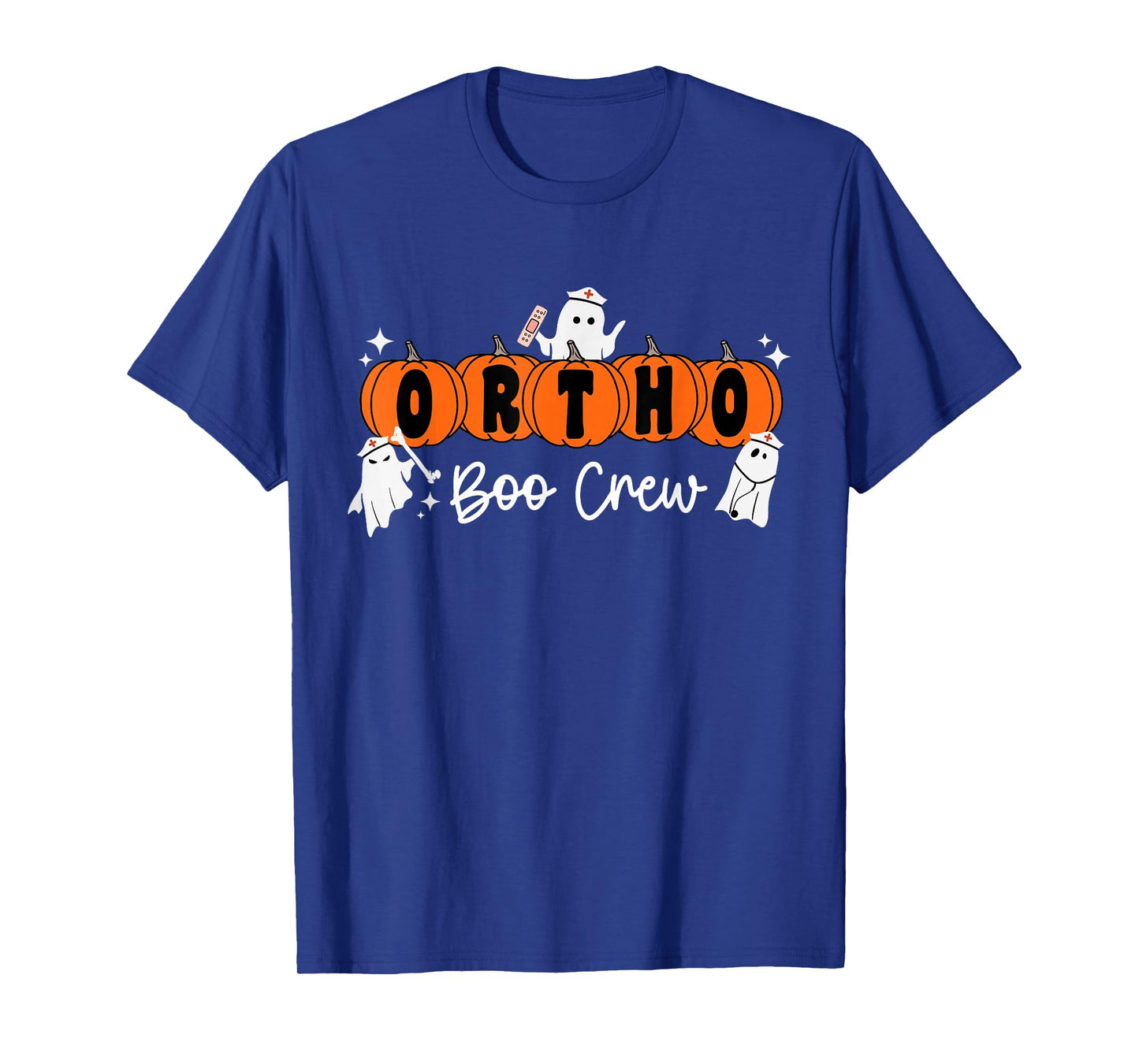 Ortho Boo Crew Ghost Pumpkin Orthopedic Nurse Halloween T-Shirt
