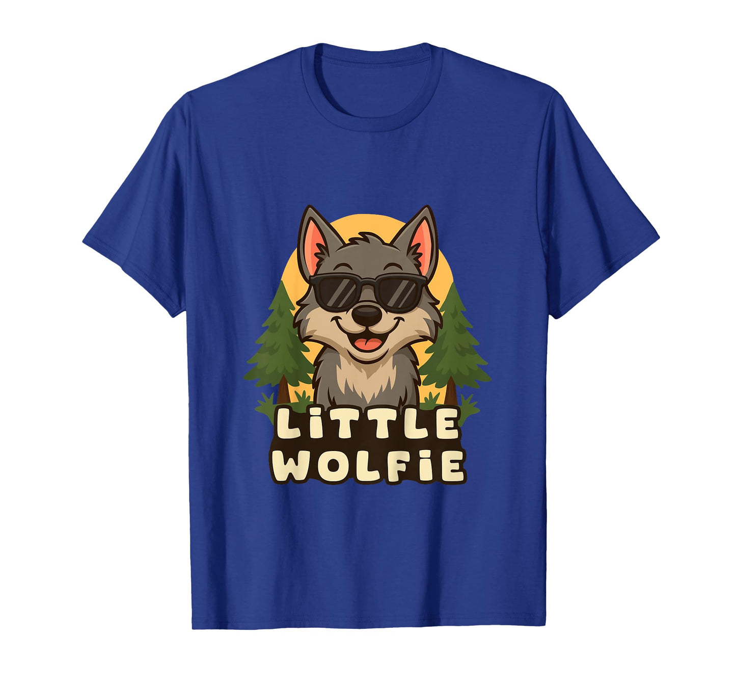 Kids Little Wolfie - Wolf Themed Design for Boys T-Shirt