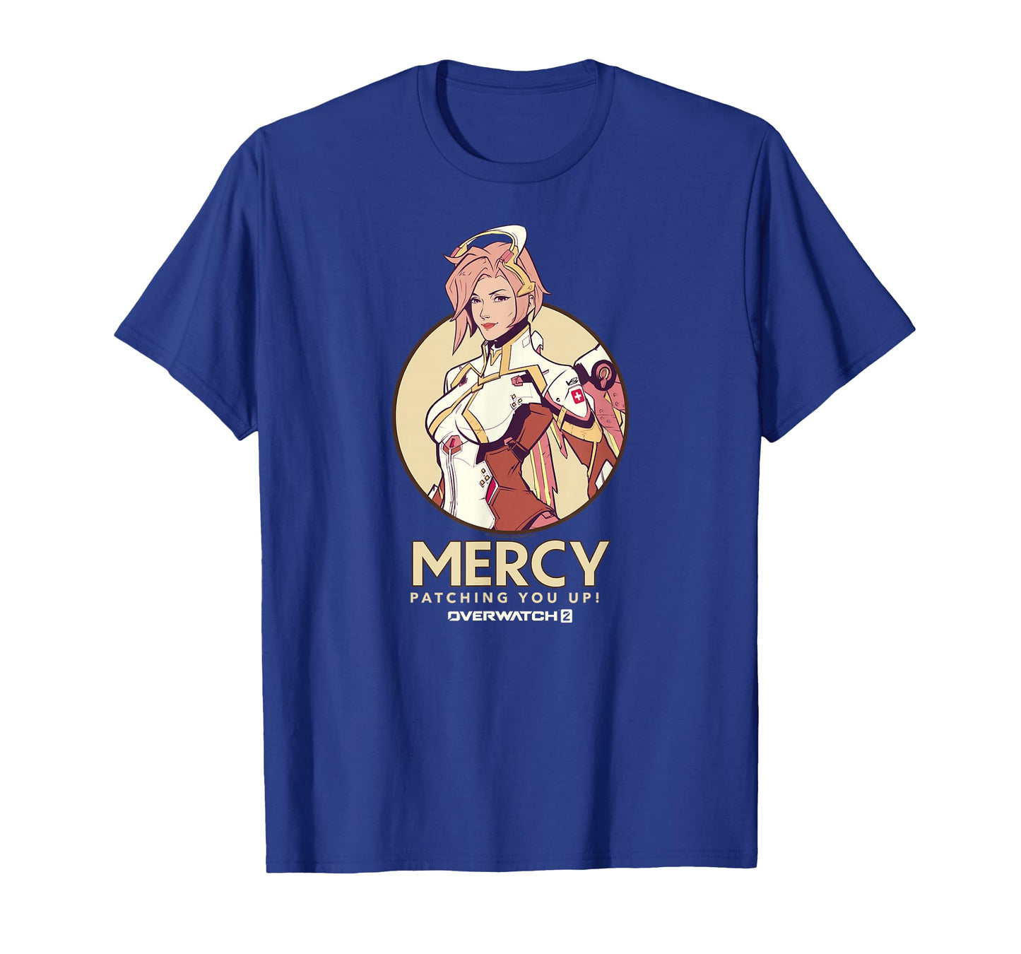 Overwatch 2 Mercy Patching You Up Nurse Icon Circle T-Shirt
