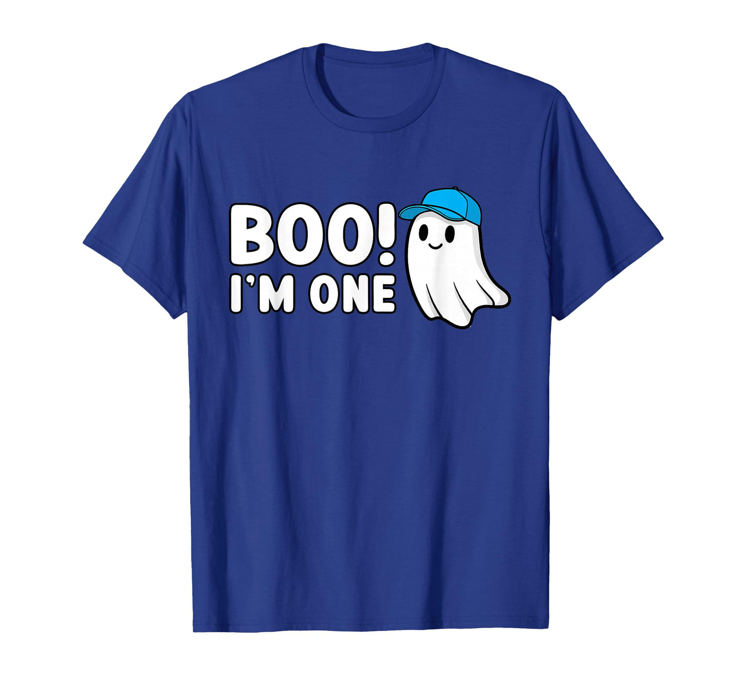 Boo Im One 1st Birthday 1 Year Old Boy Ghost Cute Halloween T-Shirt