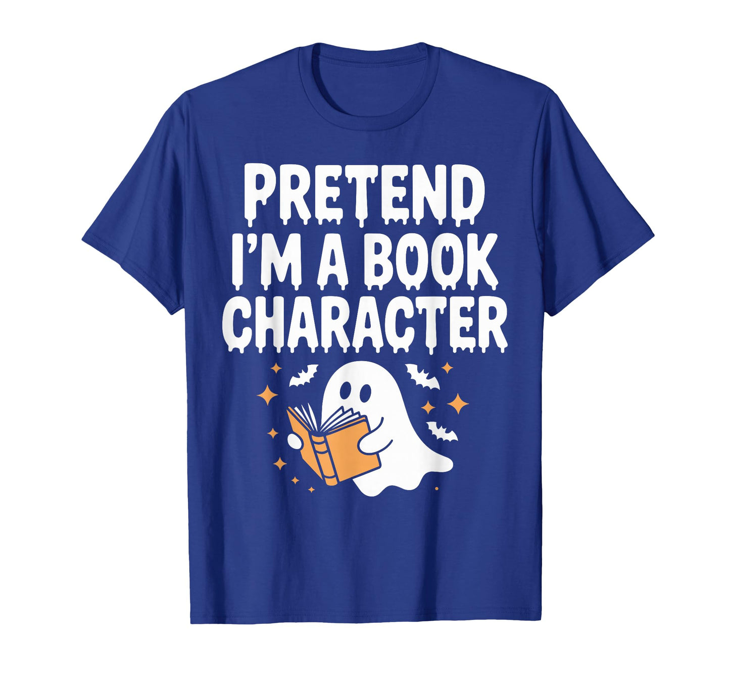 Pretend I'm A Book Character Costumes Kids Halloween Ghost T-Shirt