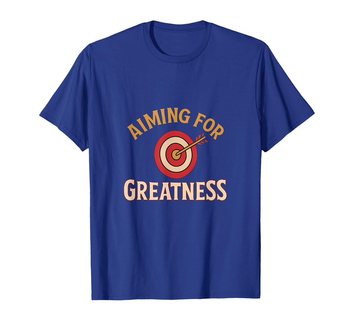 Aiming for Greatness Bullseye Gaming Target Design T-Shirt
