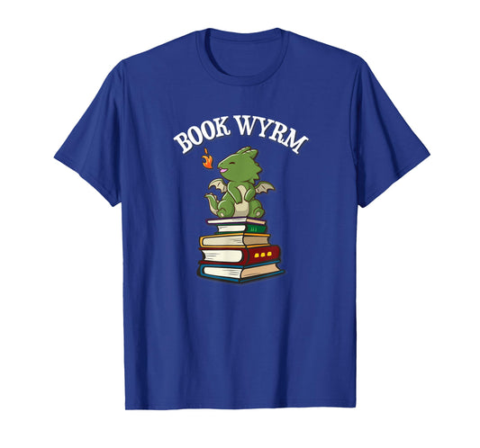 Womens Funny Book Worm Book Wyrm Cute Kawaii Dragon Lover T-Shirt