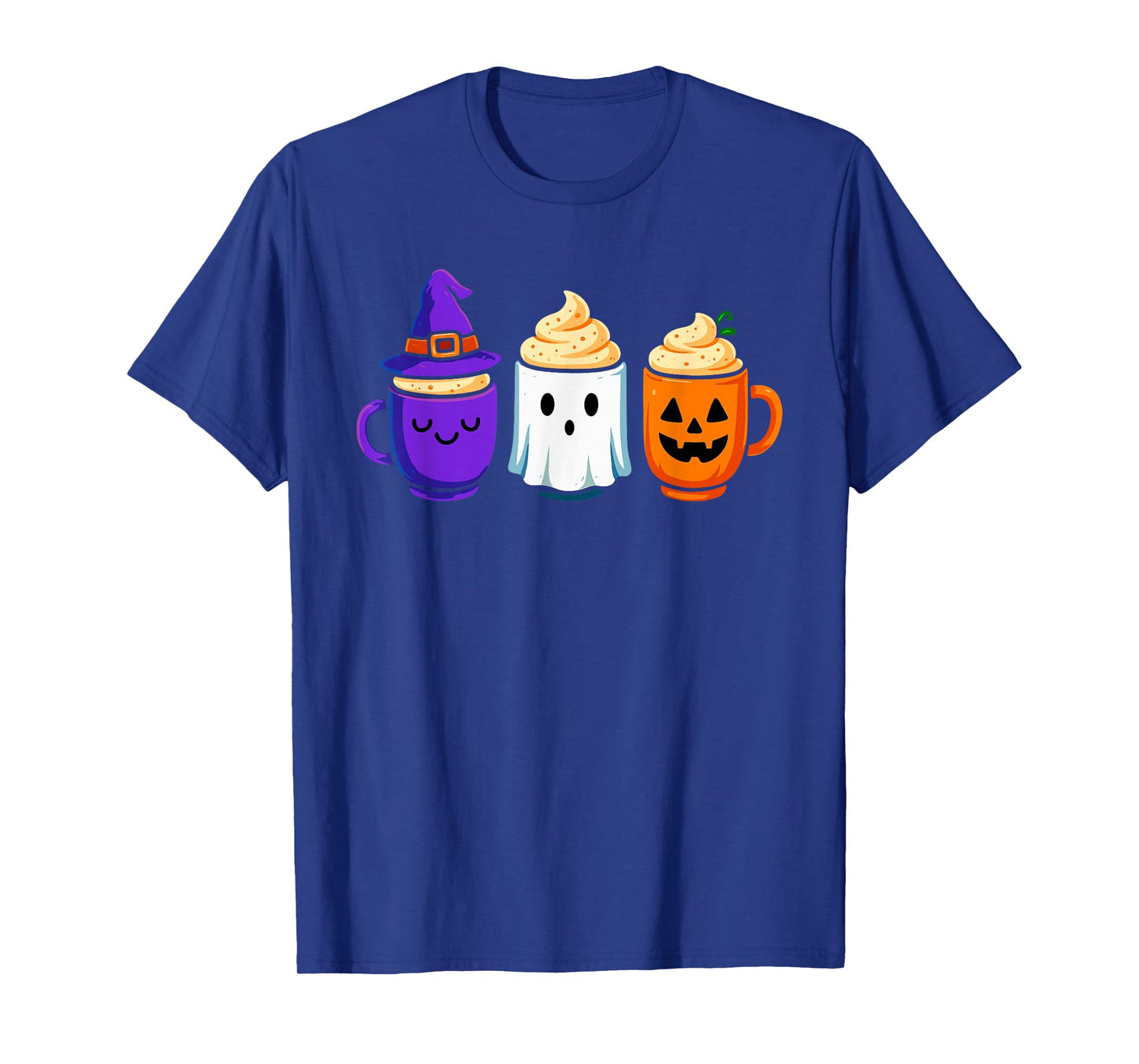 Cute Pumpkin Ghost Witch Men Women Kids Funny Halloween T-Shirt