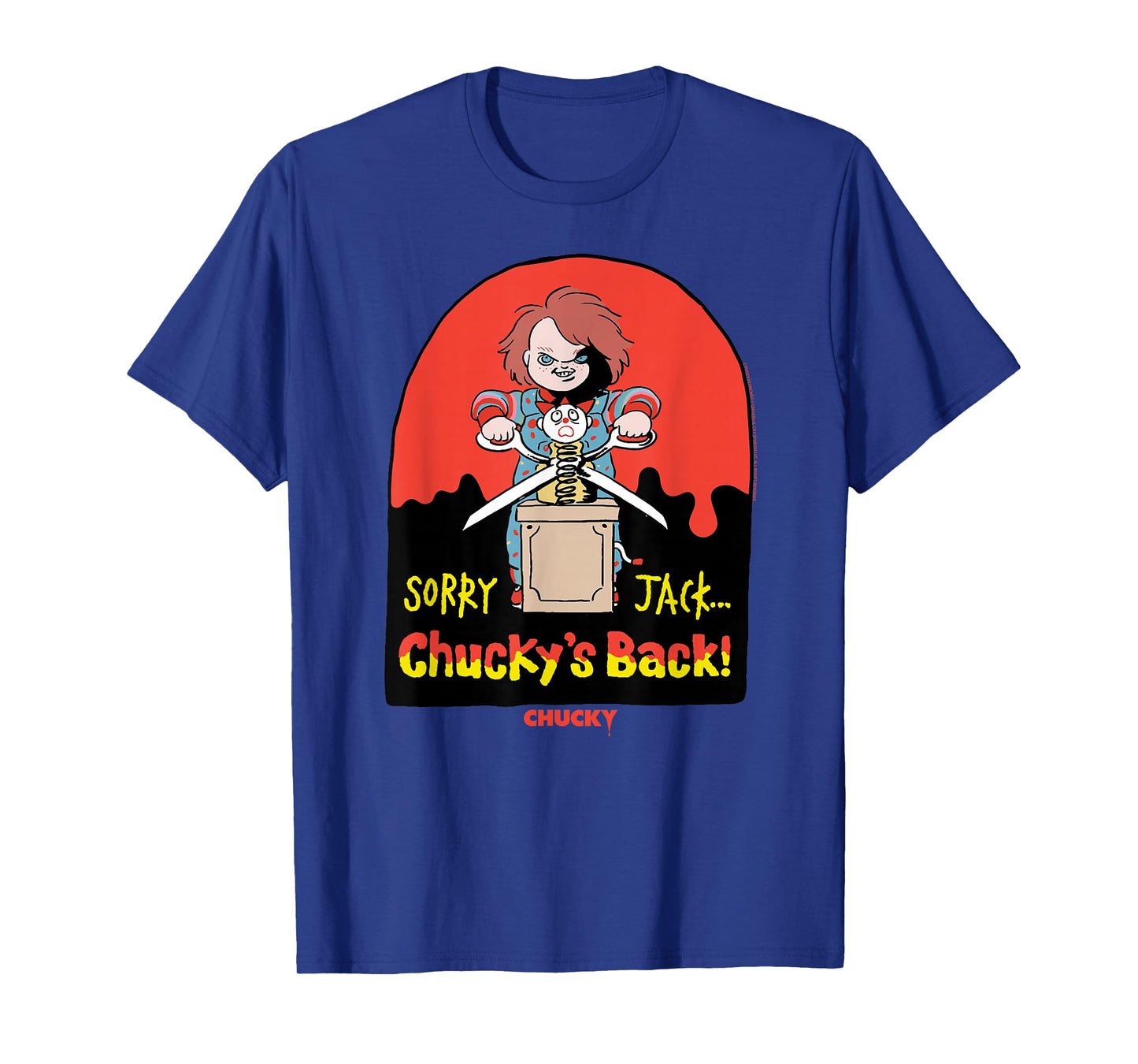 Chucky Sorry Jack Chucky’s Back Sinister Cartoon T-Shirt