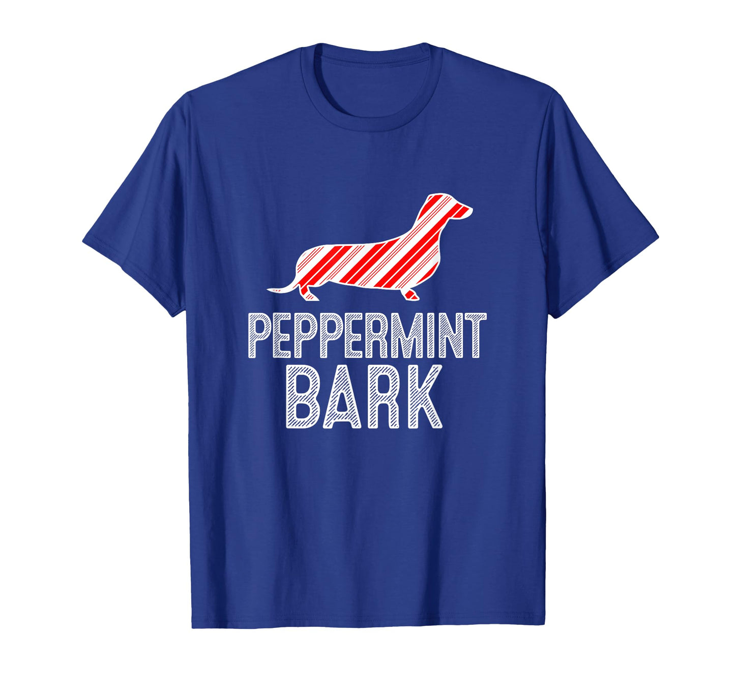 Doxie Dachshund Peppermint Bark Christmas Dog T-Shirt