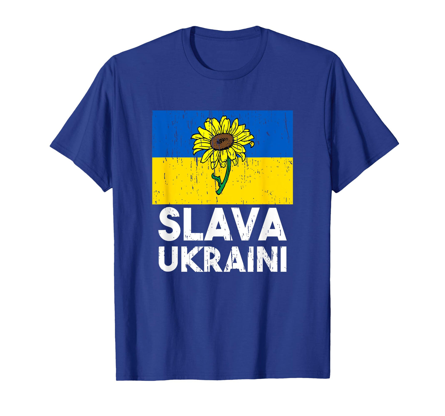 Slava Ukraini Sunflower Stand With Ukraine Mens Womens T-Shirt
