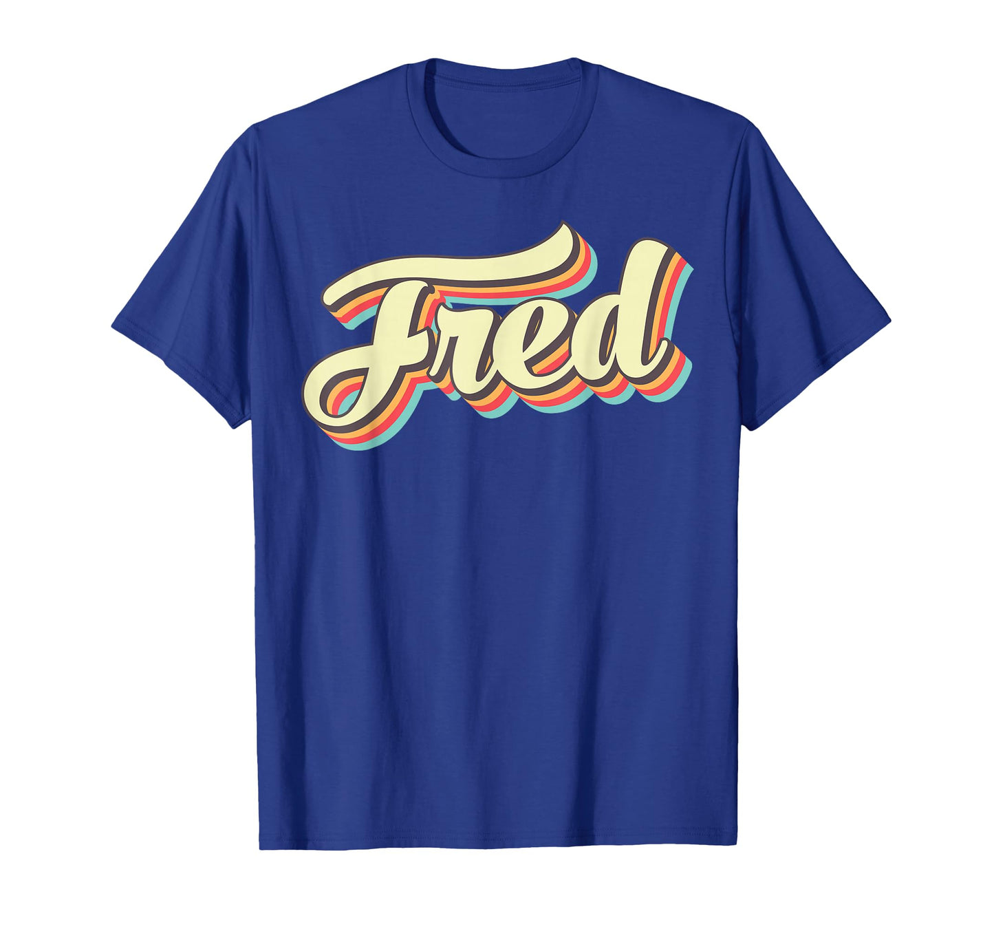 Fred TShirt Retro Art Baseball Font Vintage T-Shirt